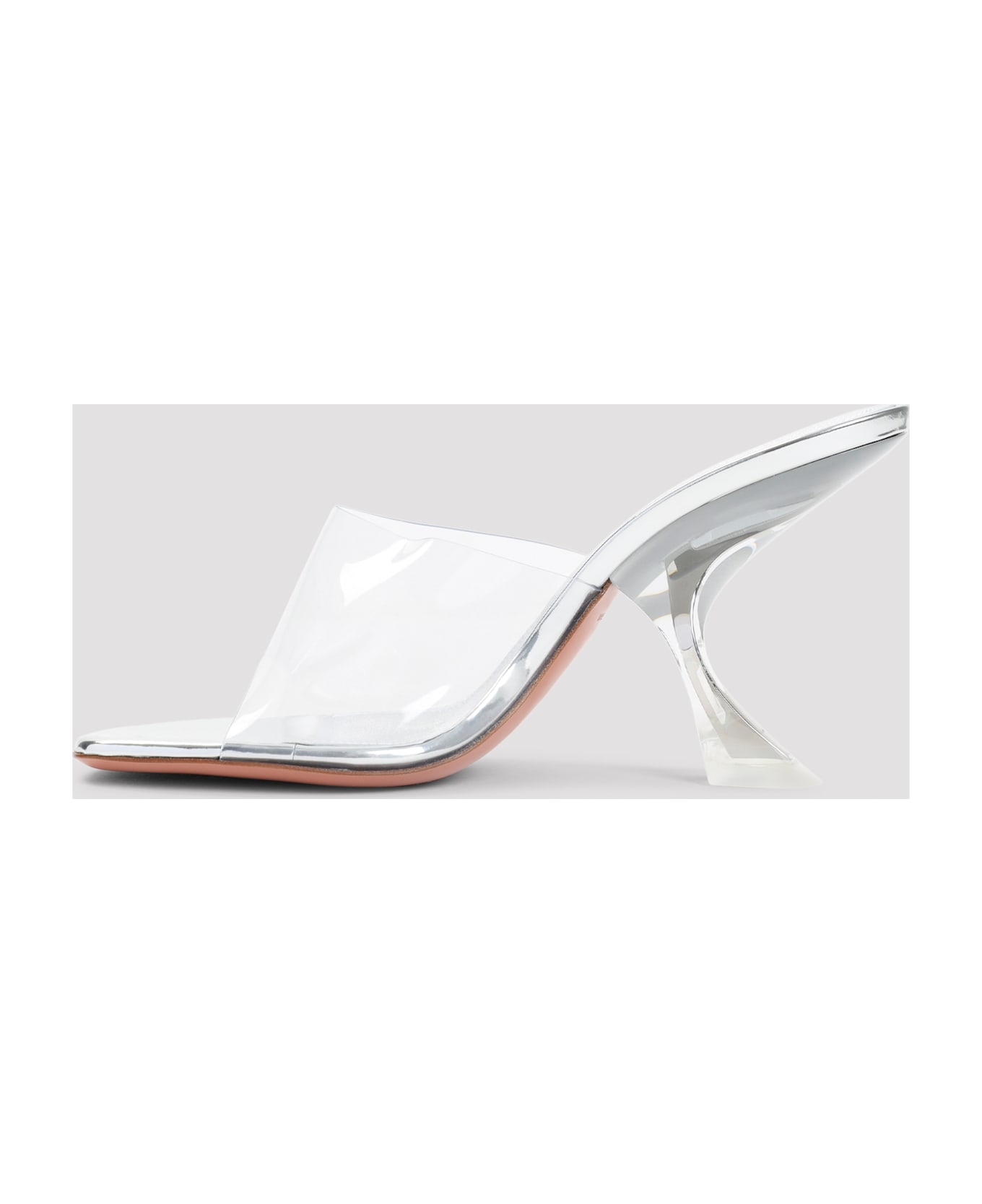 Amina Muaddi Taylor Glass 90 Sandals - Transparent