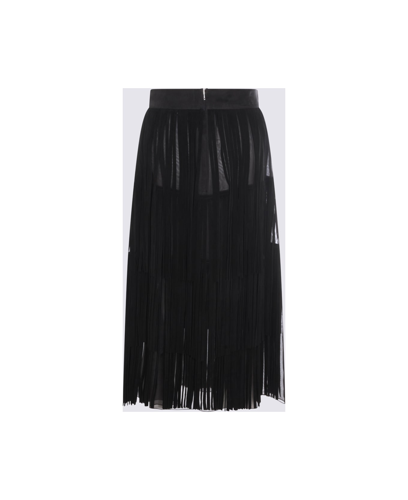Dolce 
Gabbana Black Silk Skirt - Black