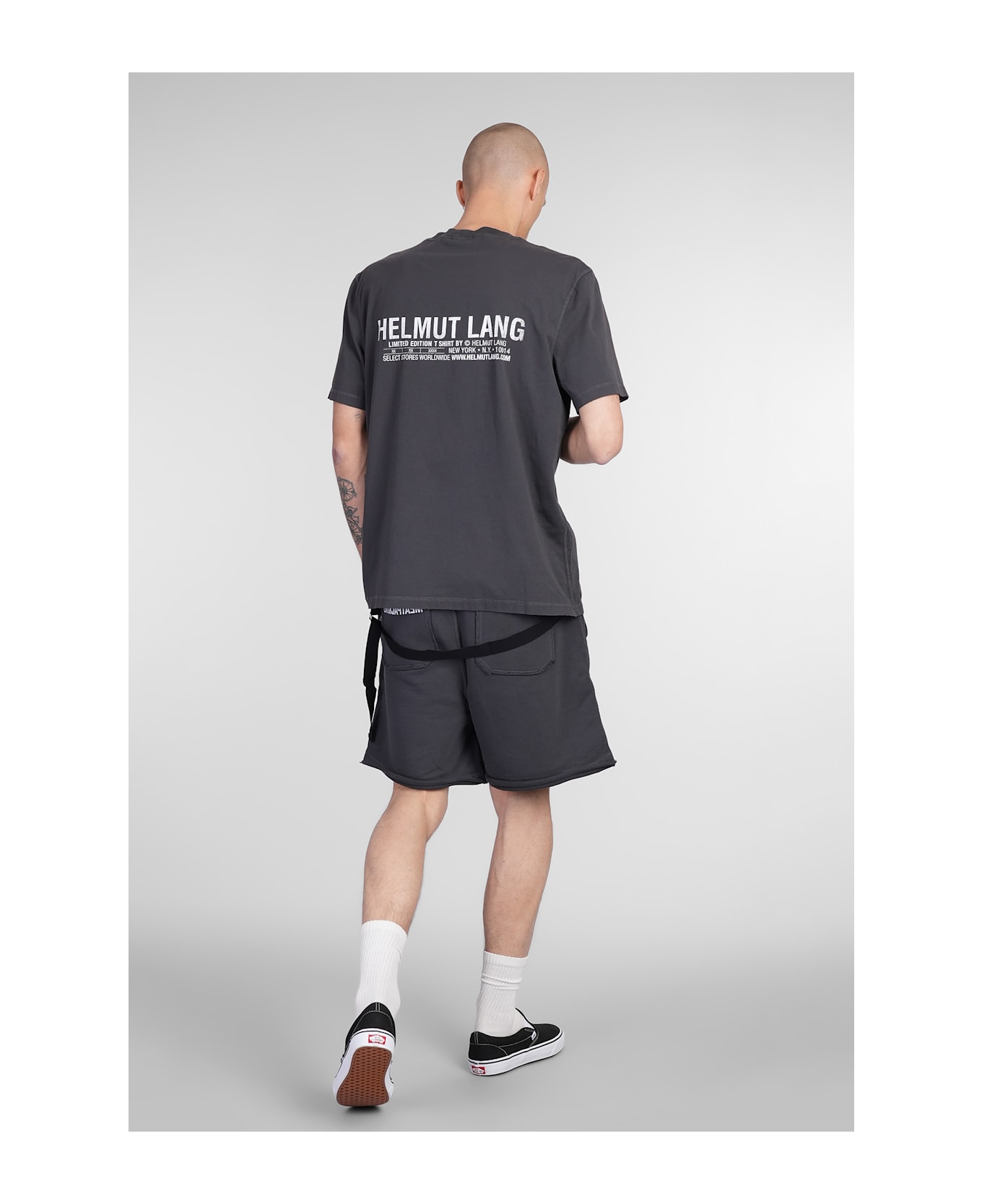 Helmut Lang T-shirt In Grey Cotton - grey