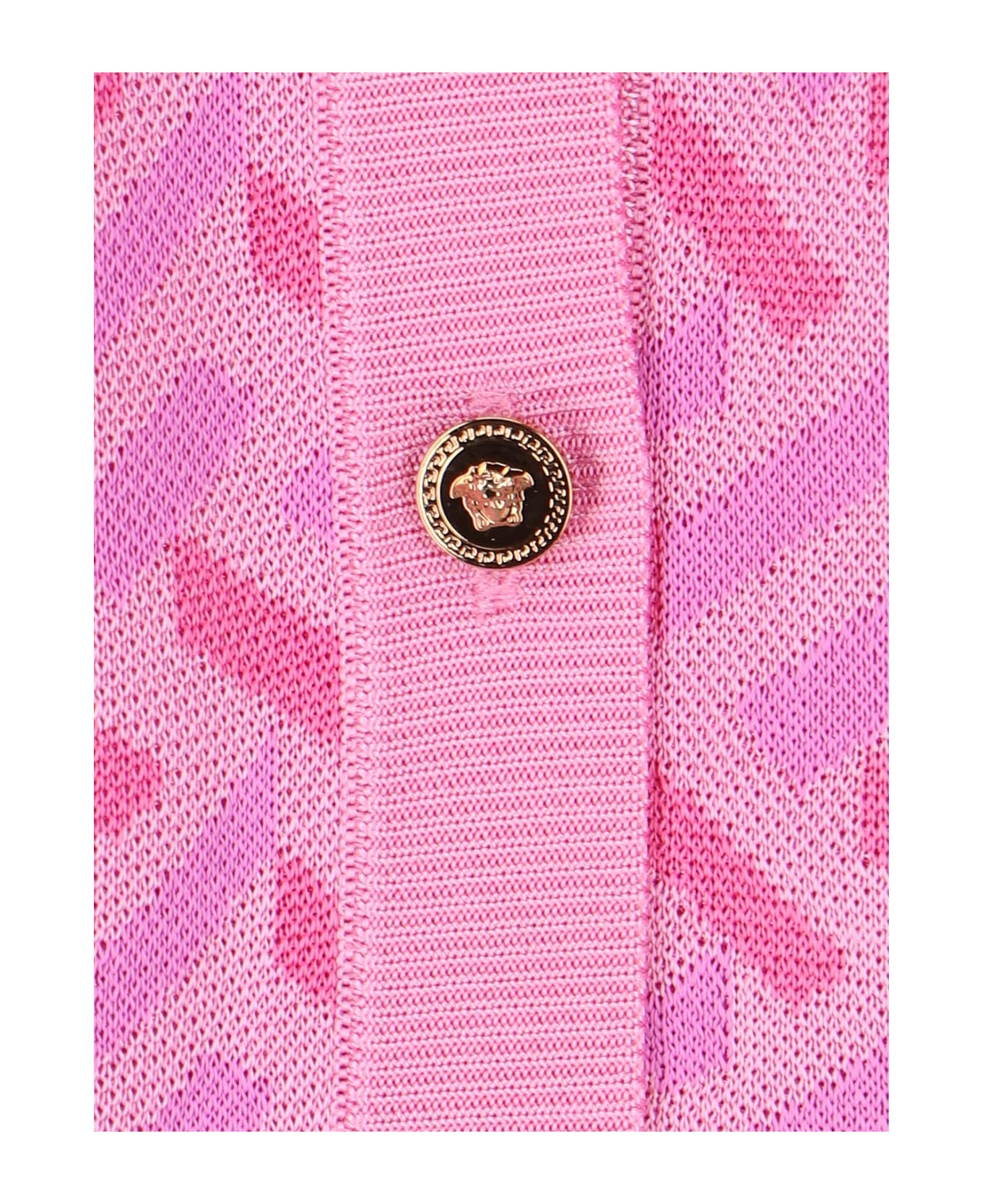 Versace Cardigan 'la Greca' - Pink カーディガン