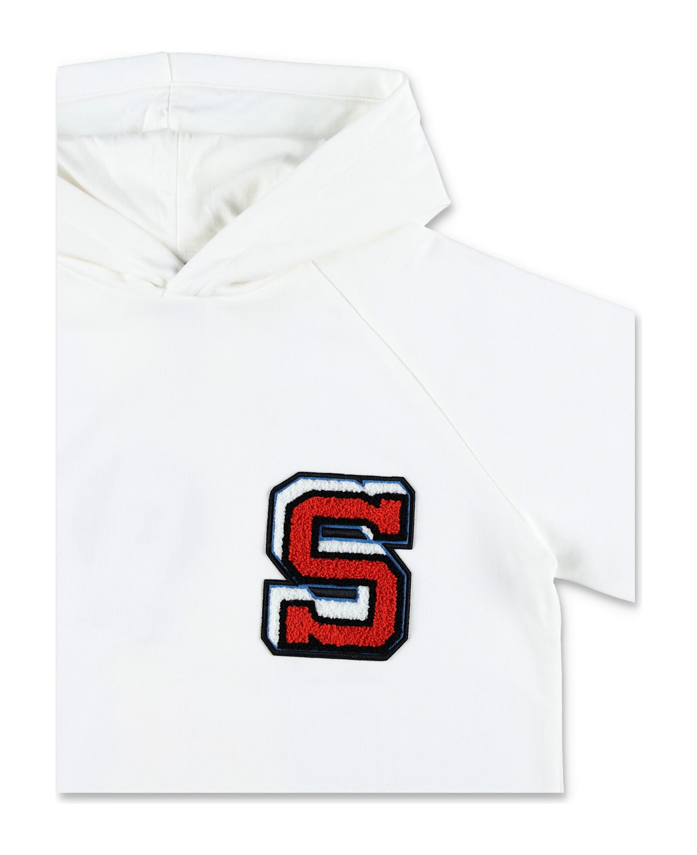 Stella McCartney Kids Kid - "s" Patch Hoodie - WHITE