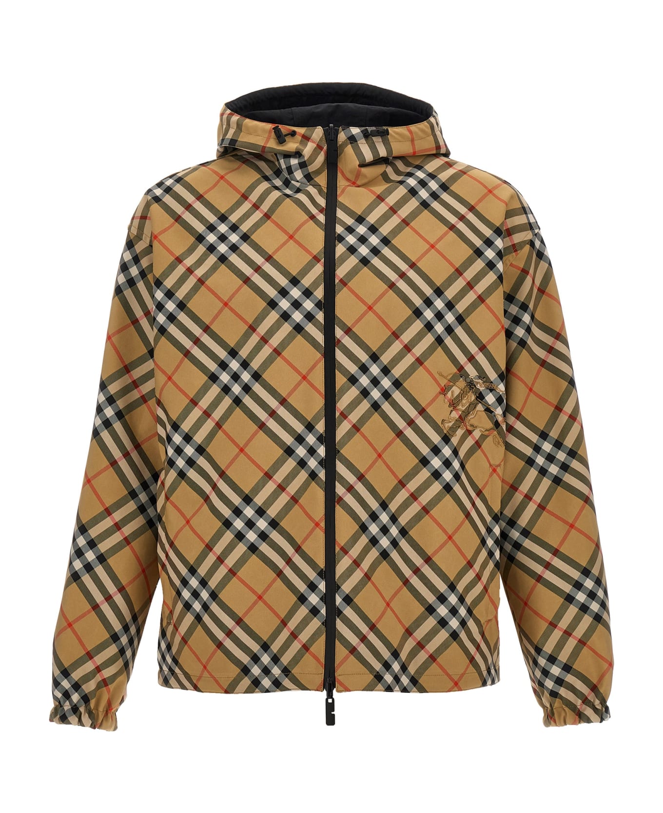 Burberry Check Print Reversible Jacket - Beige