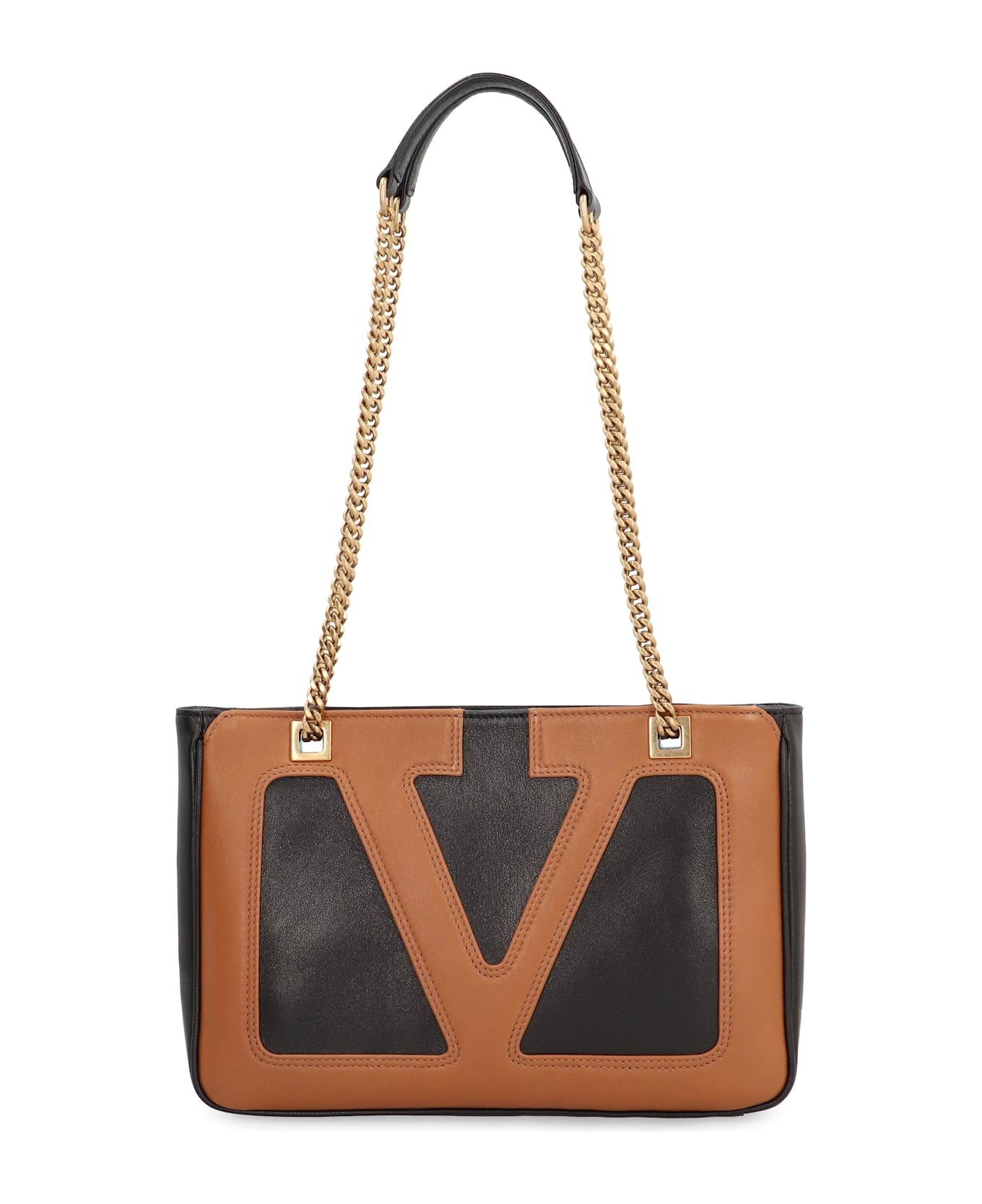 Valentino Garavani Viva Superstar Piccola Smooth Leather Tote Bag - black