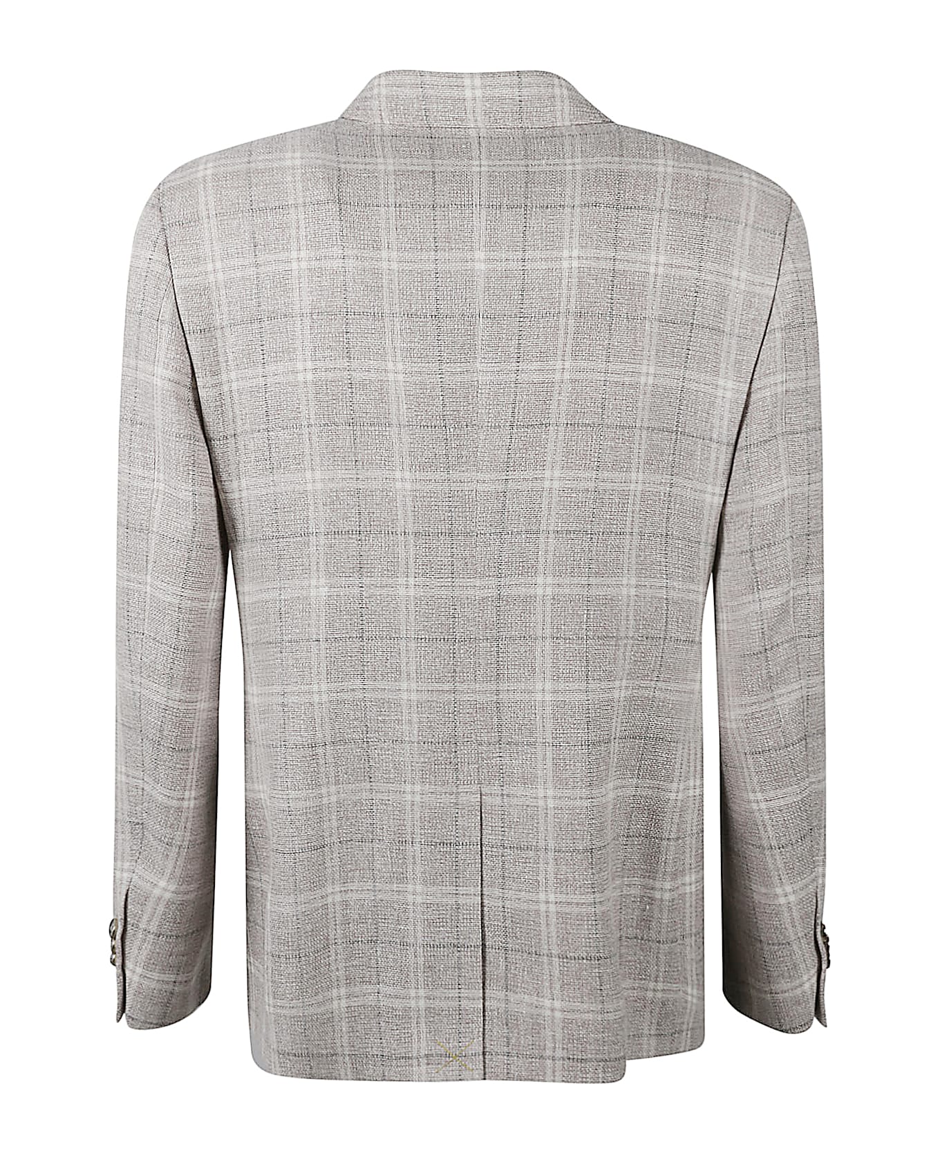 Etro Double-breasted Tartan Blazer