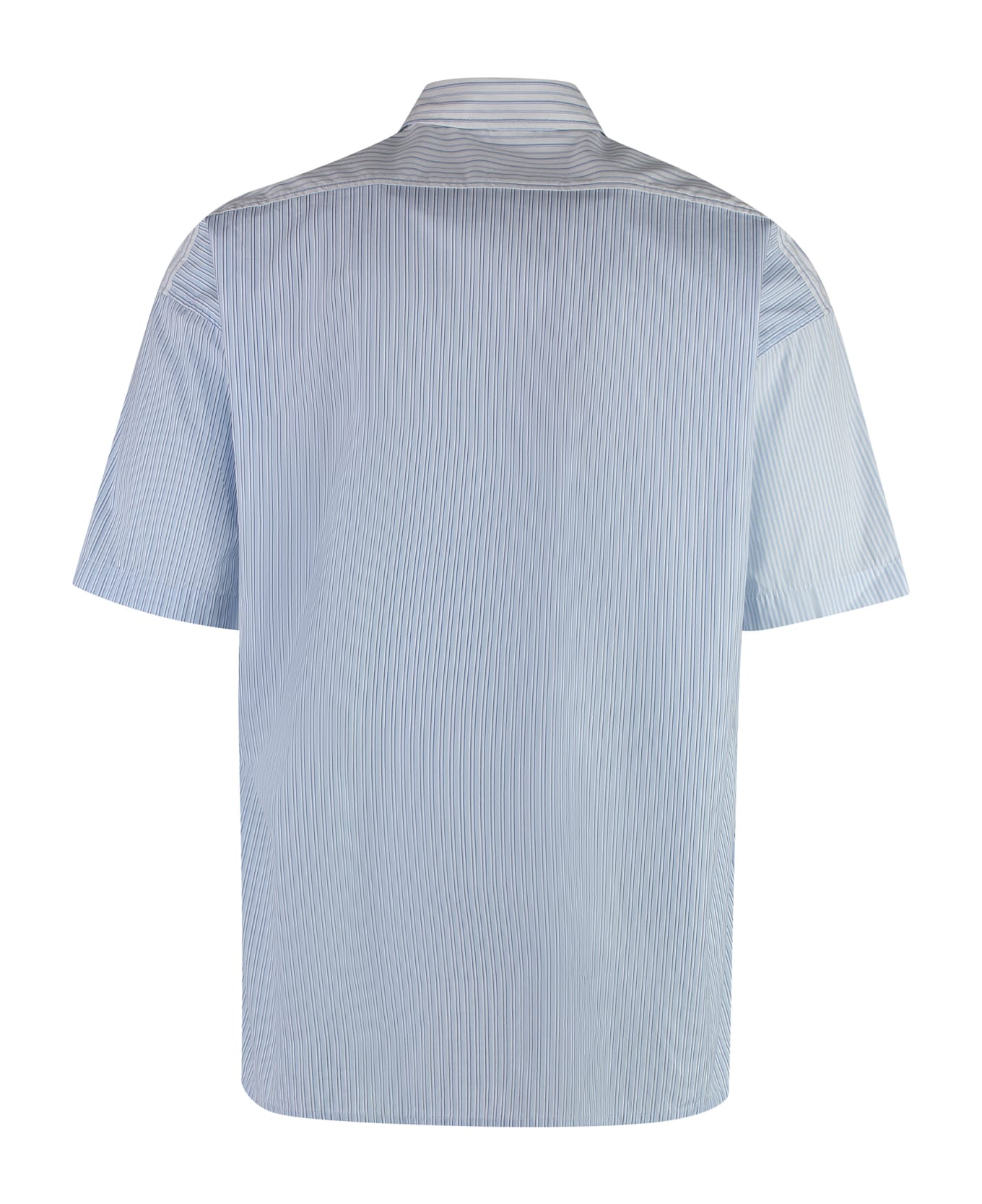 Hugo Boss Striped Cotton Shirt - Light Blue