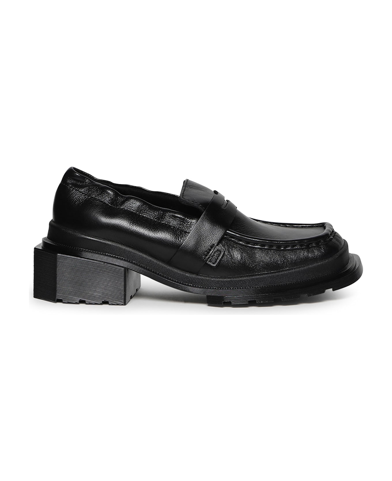 Dr. Martens Maybole Ruched Leather Loafers - Black