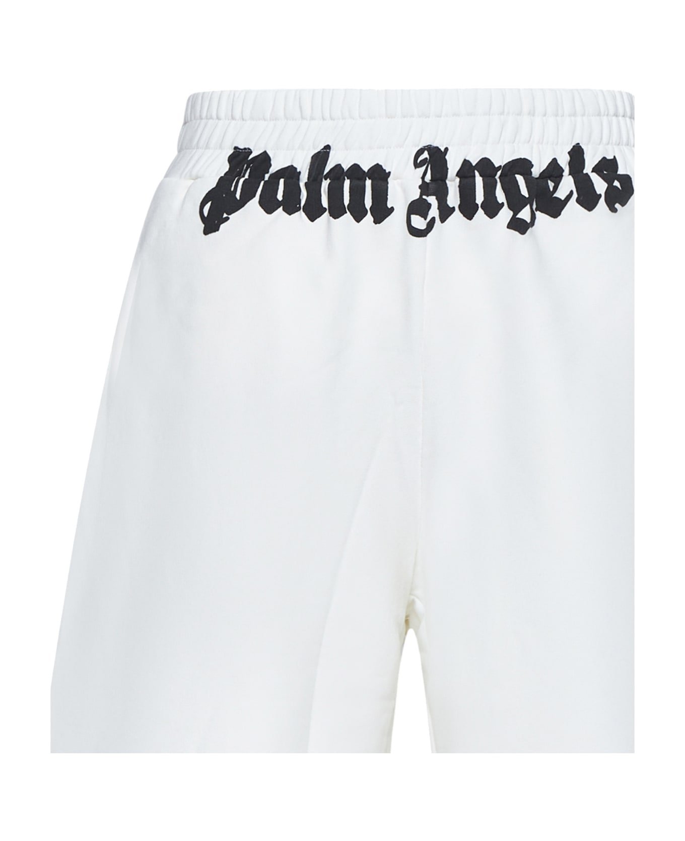 Palm Angels Sporty Bermuda Shorts - Off white black