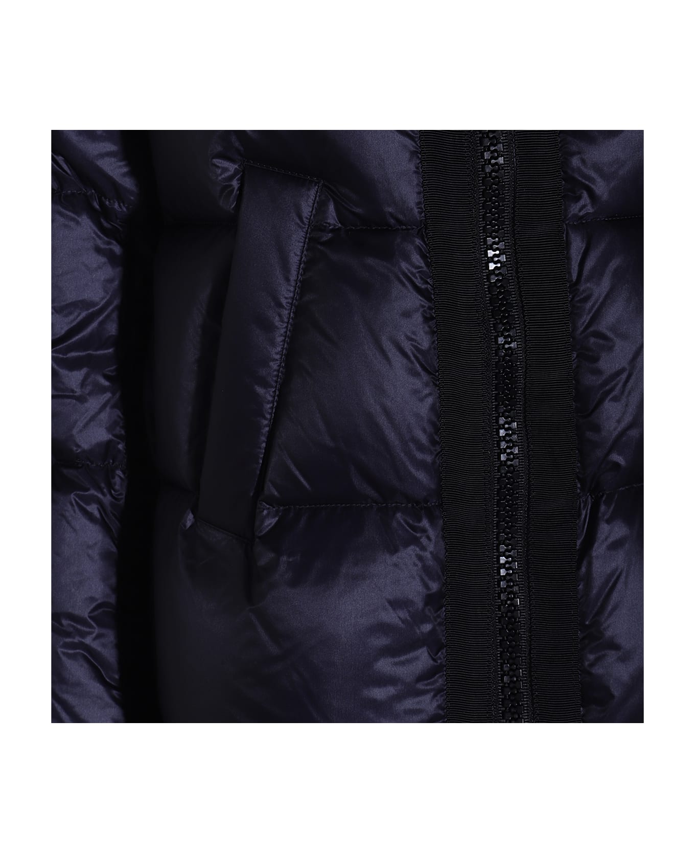 Sacai Dark Blue Nylon Down Jacket - Blue
