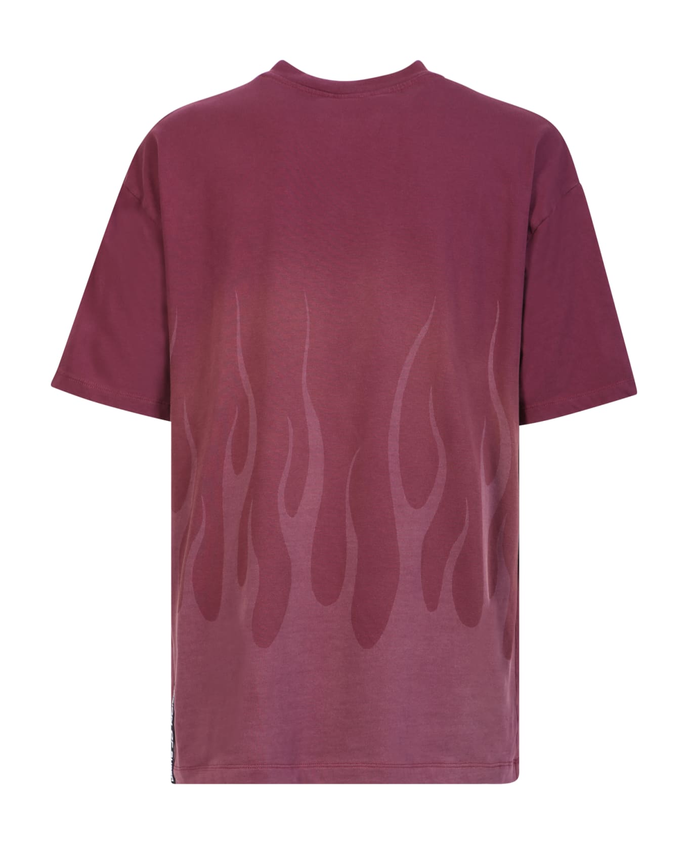 Vision of Super Wine Lasered Flames T-shirt - Bordeaux