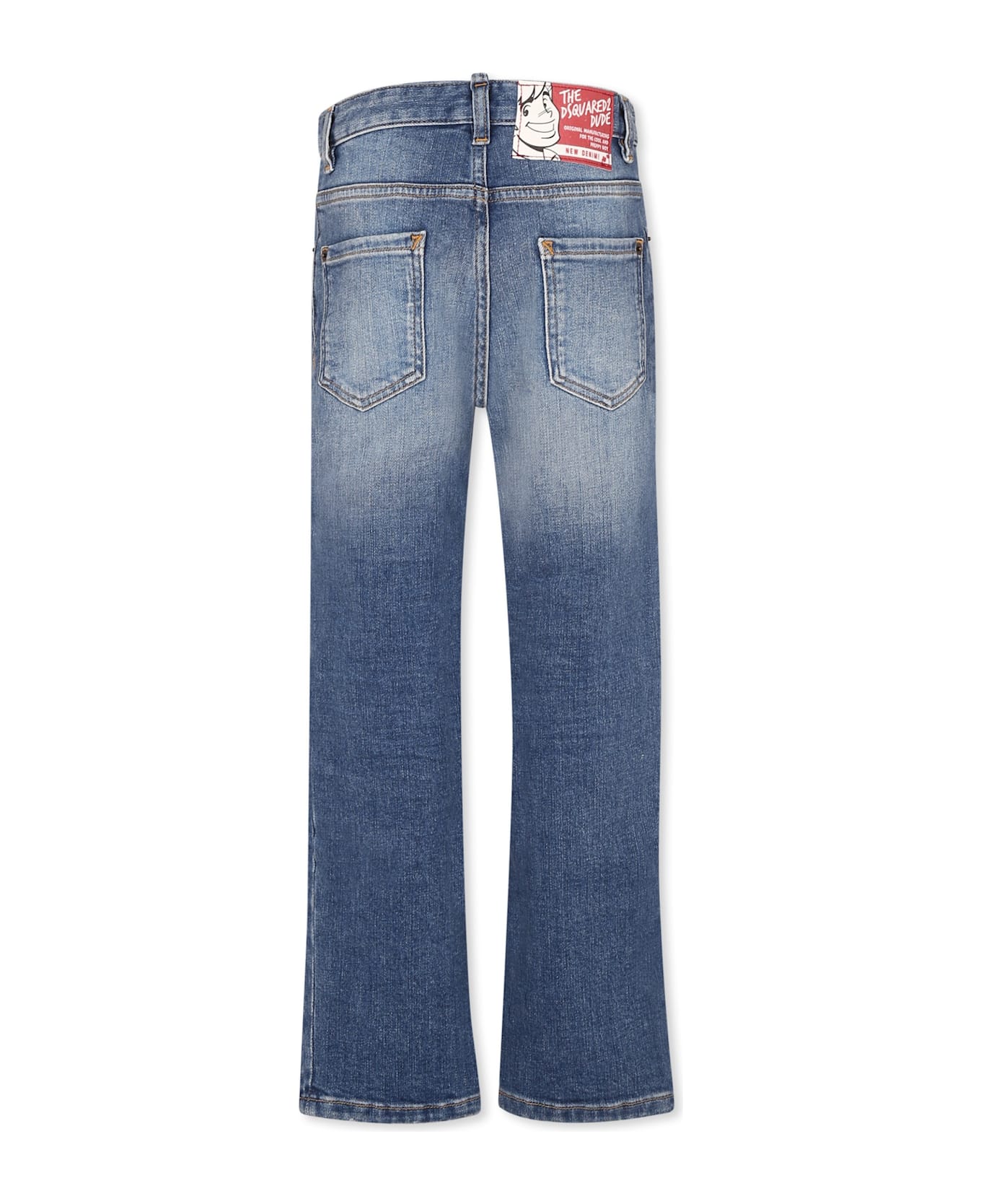 Dsquared2 Denim Jeans For Boy With Logo - Denim