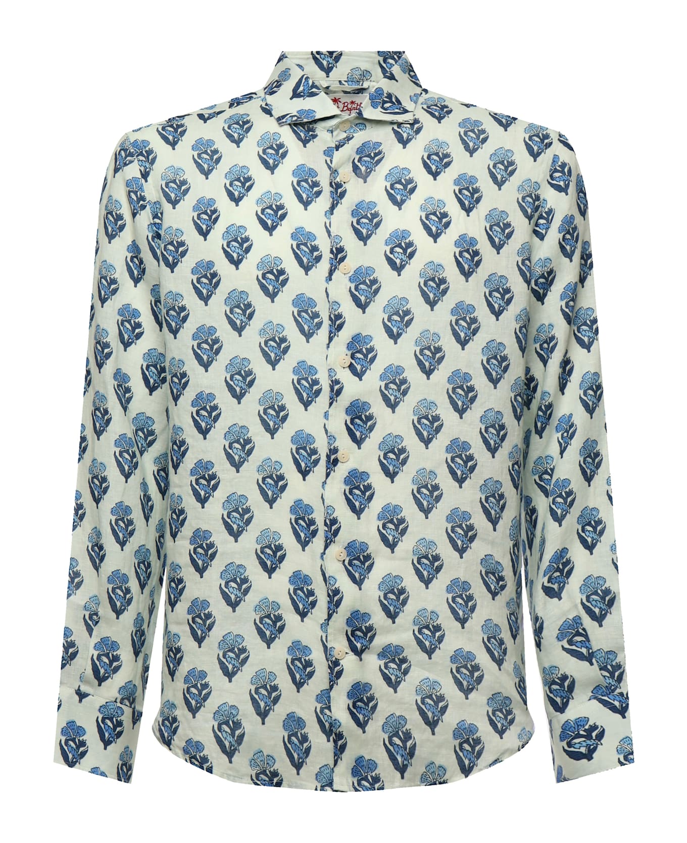 MC2 Saint Barth Pamplona Shirt With Print - WHITE, blue