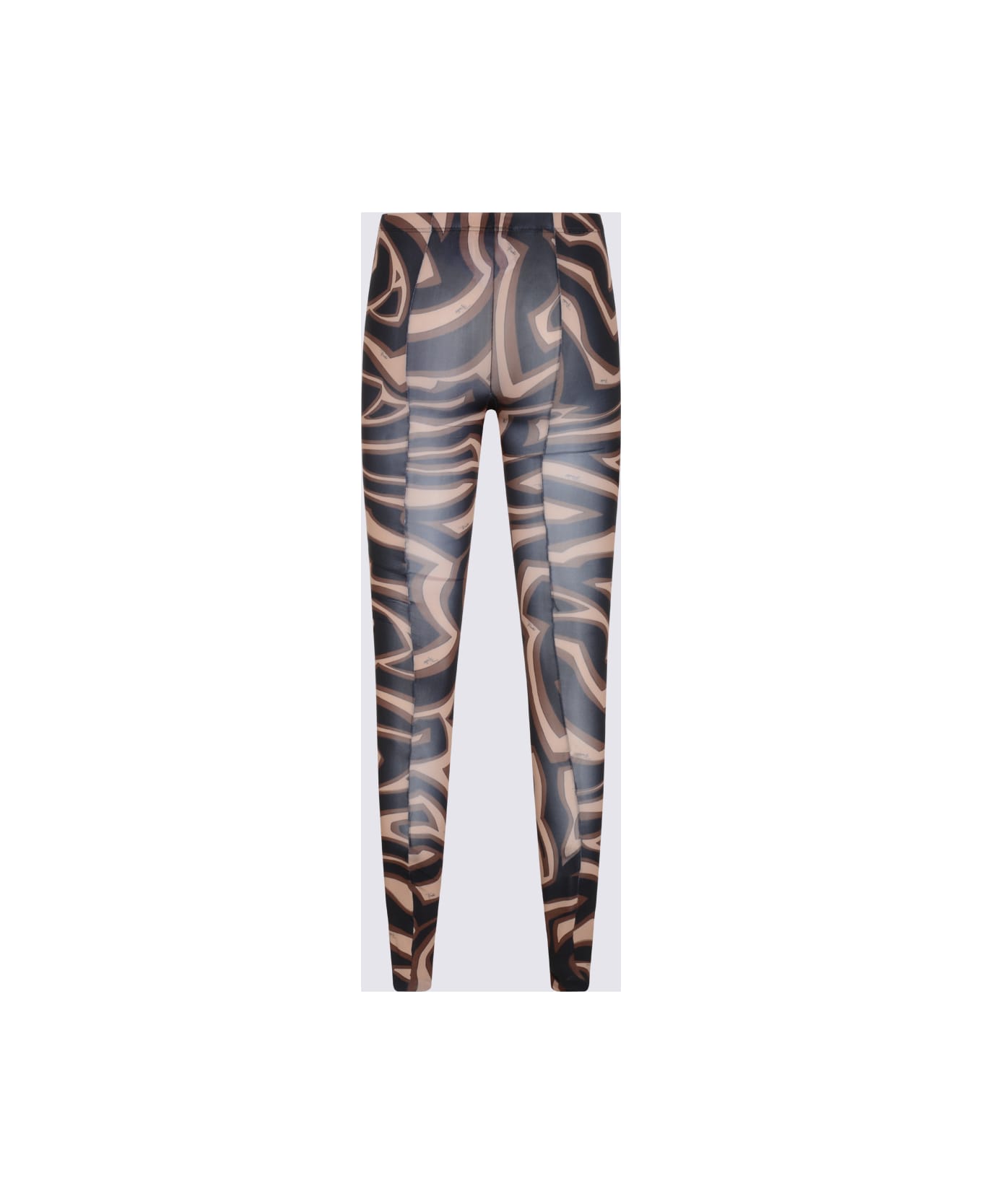 Pucci Black And Gold Silk Socks - Black