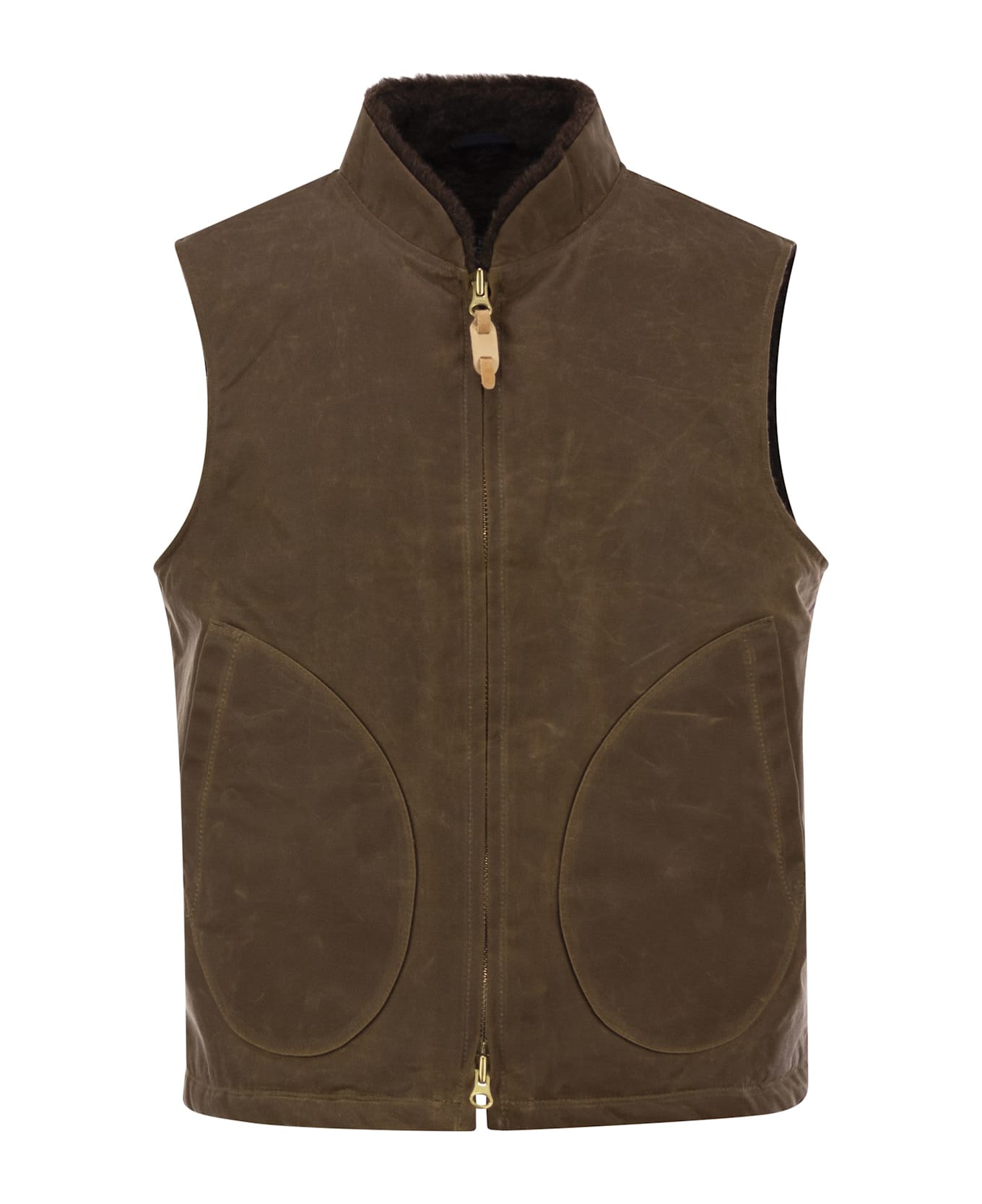 Manifattura Ceccarelli Mountain Vest - Velvet Waistcoat - Brown