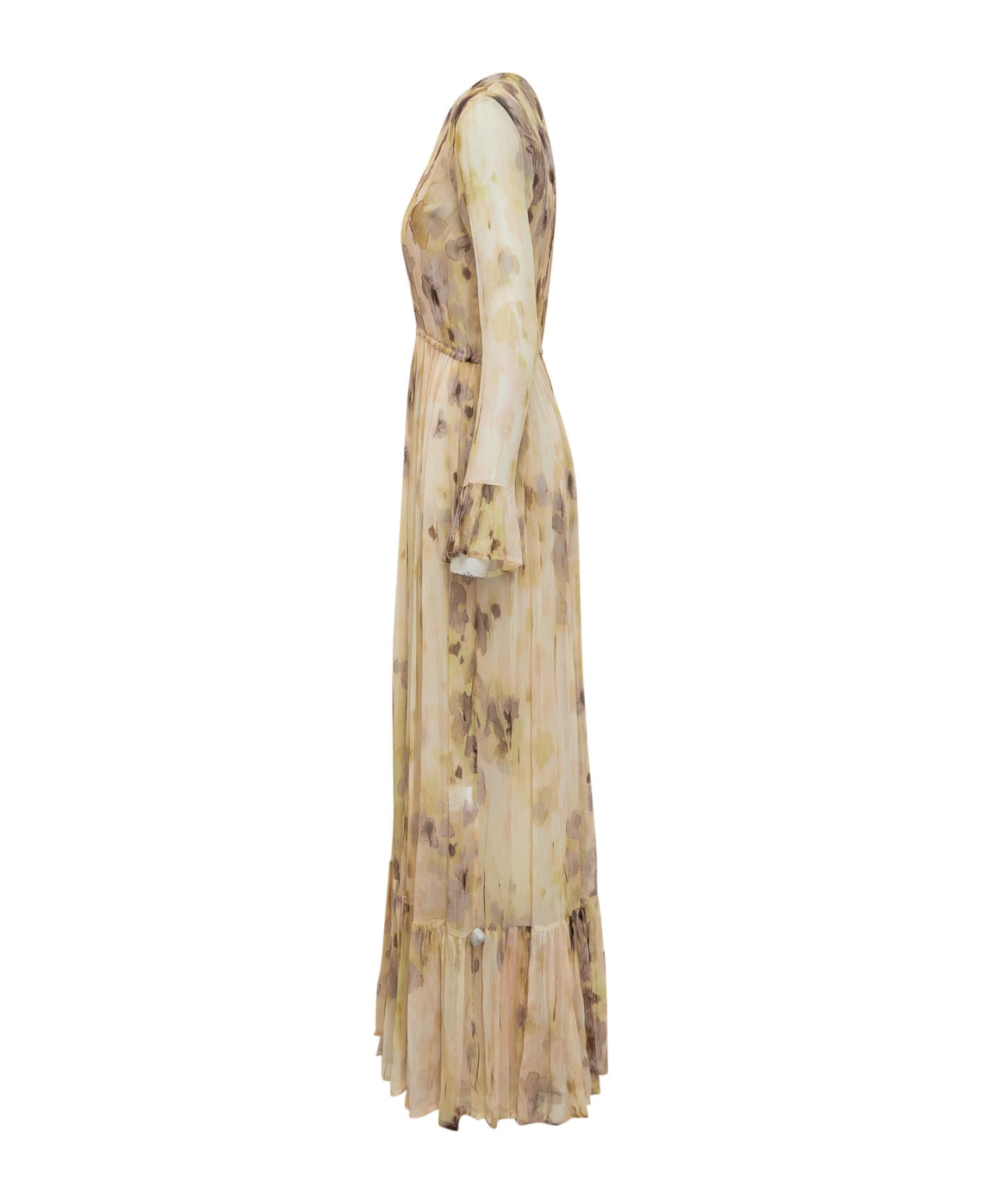 Jucca Long Dress With Flounce - MALVA