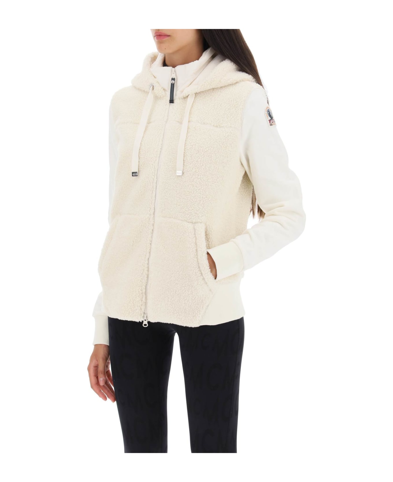 Parajumpers 'moegi' Sherpa Fleece Jacket - PURITY (White) ジャケット