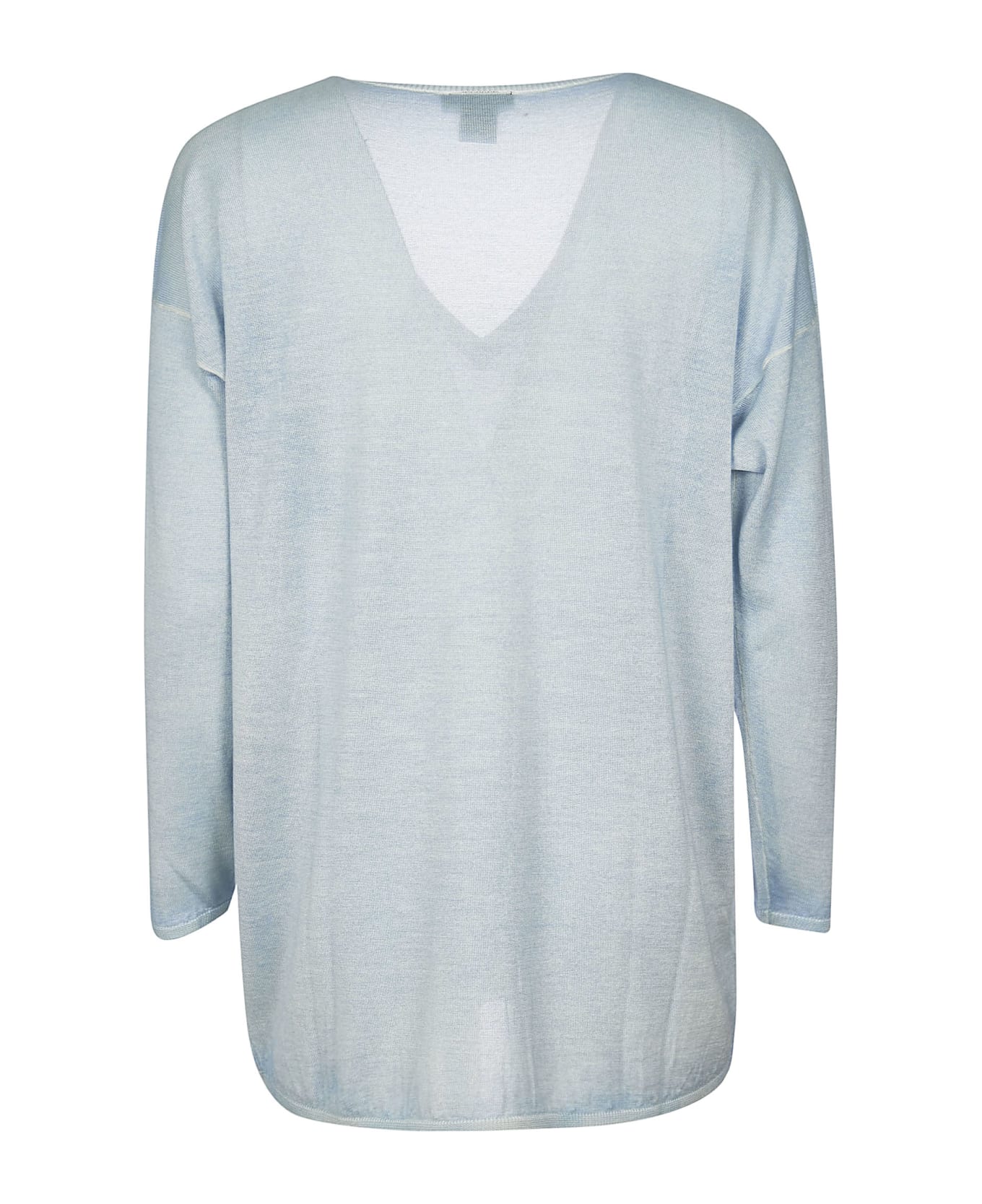 Avant Toi Over Off Gauge Hand Painted Sweater - Chambray