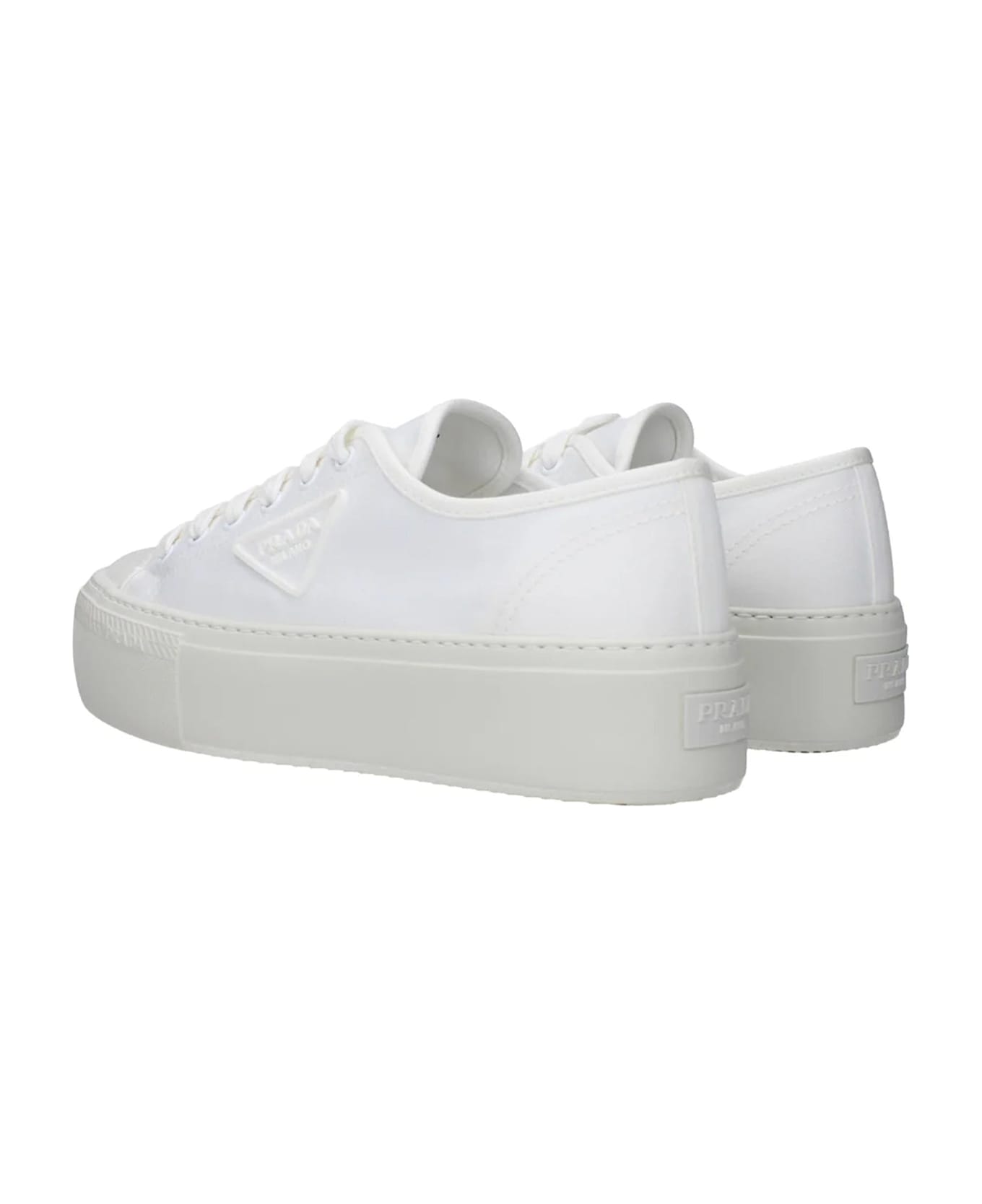 Prada Cotton Sneakers - White