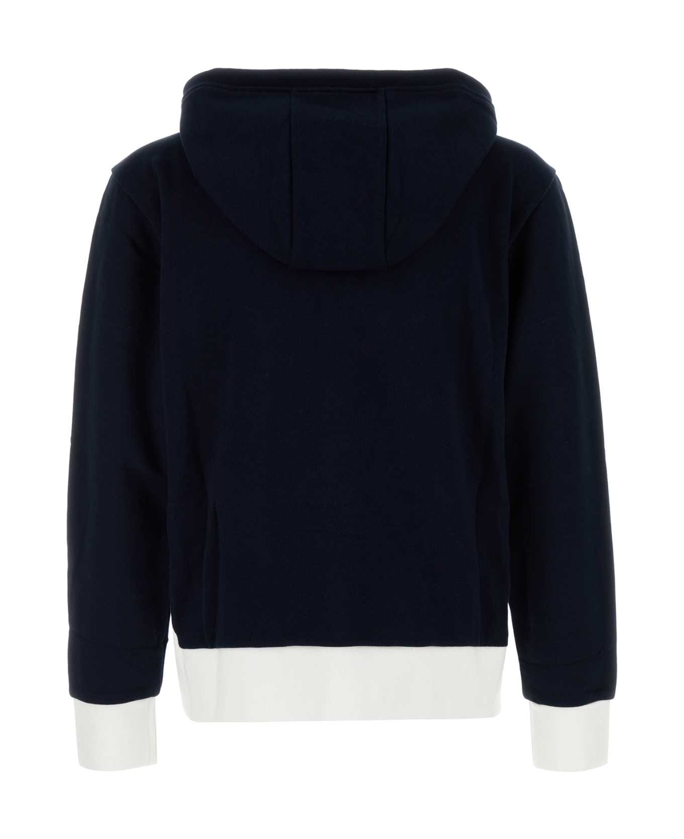 Thom Browne Navy Blue Cotton Sweatshirt - NAVY