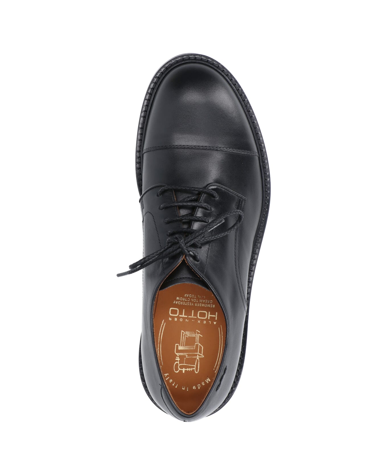 Alexander Hotto Leather Derby Shoes - Black  