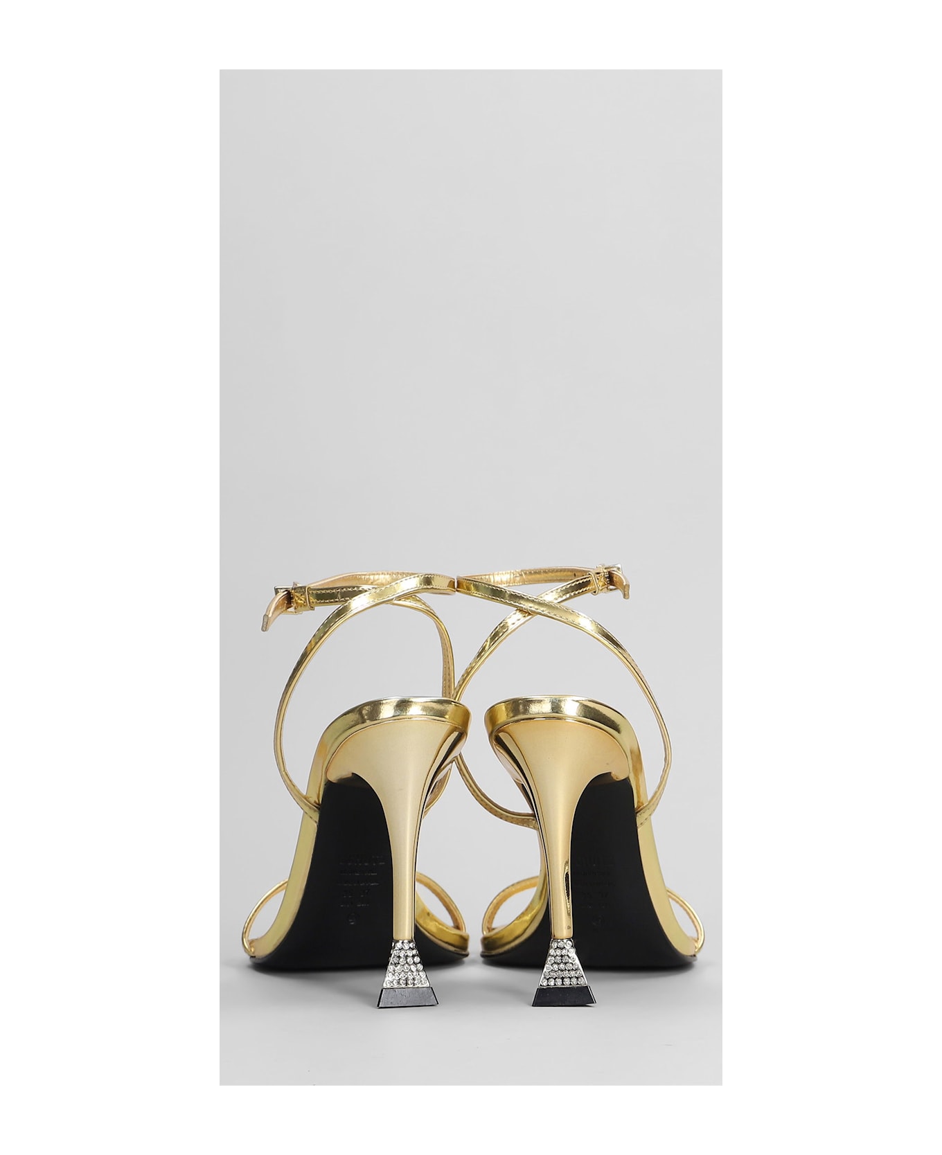 Schutz Joanna Sandals In Gold Leather - gold