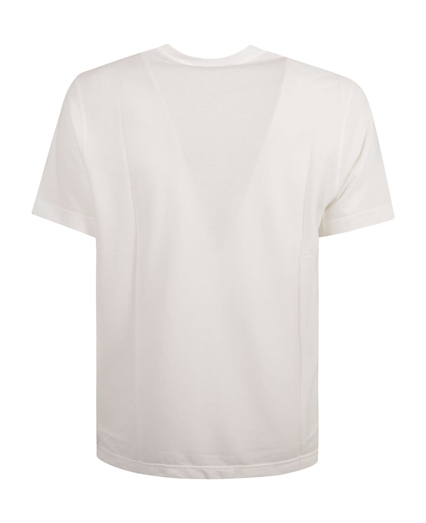 Zanone Round Neck Plain T-shirt - White Ottico