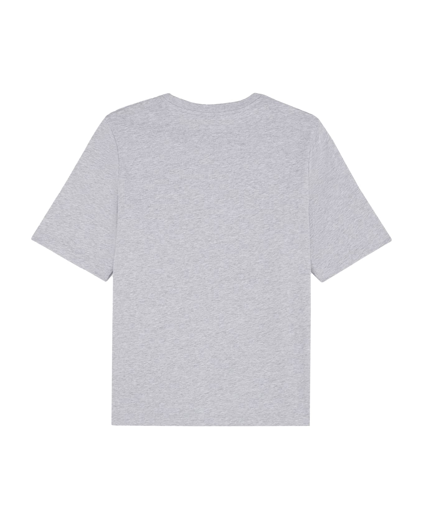 Maison Kitsuné Cotton T-shirt With Lettering Logo - Grey