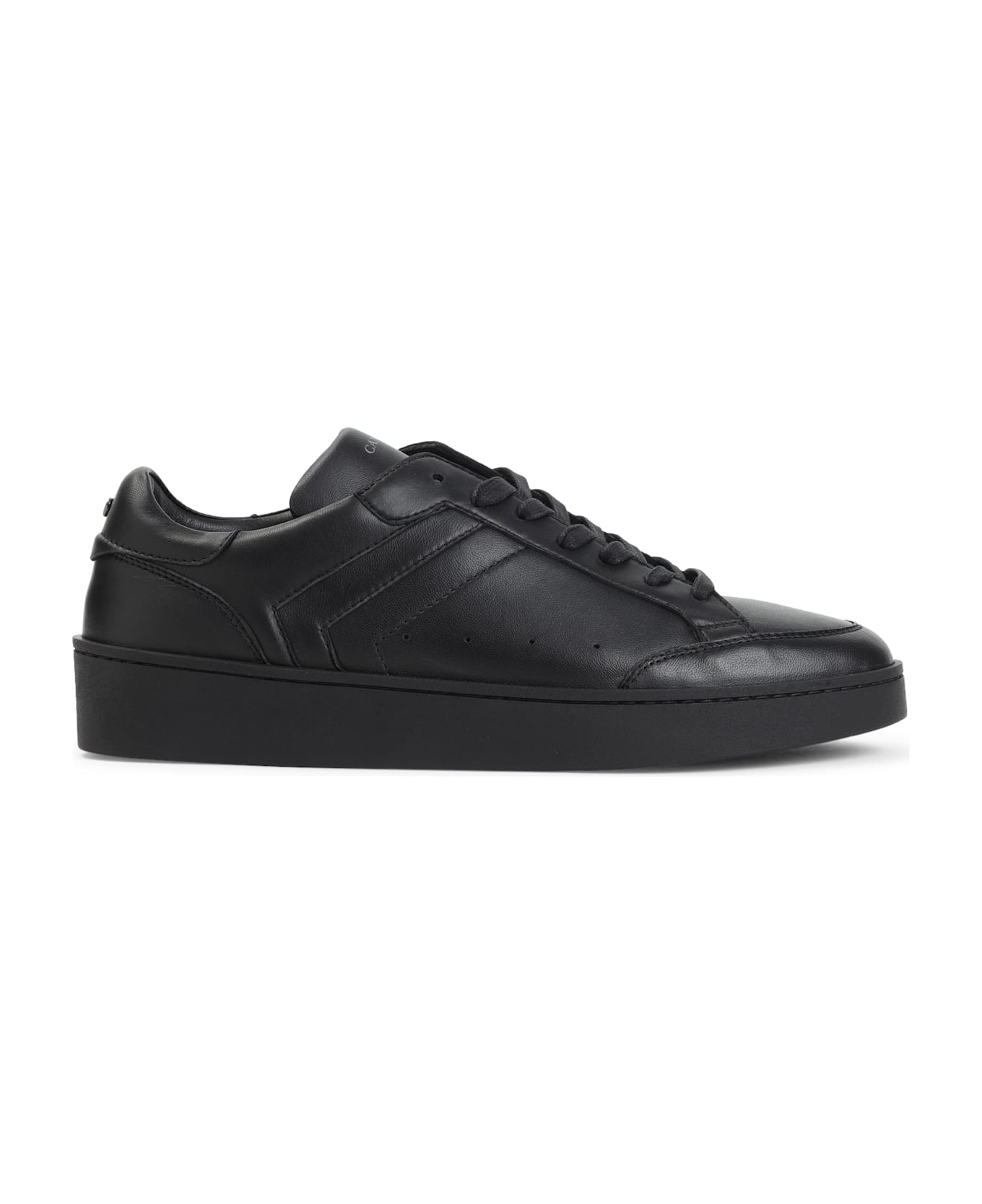 Canali Sneakers With Rubber Sole - Black