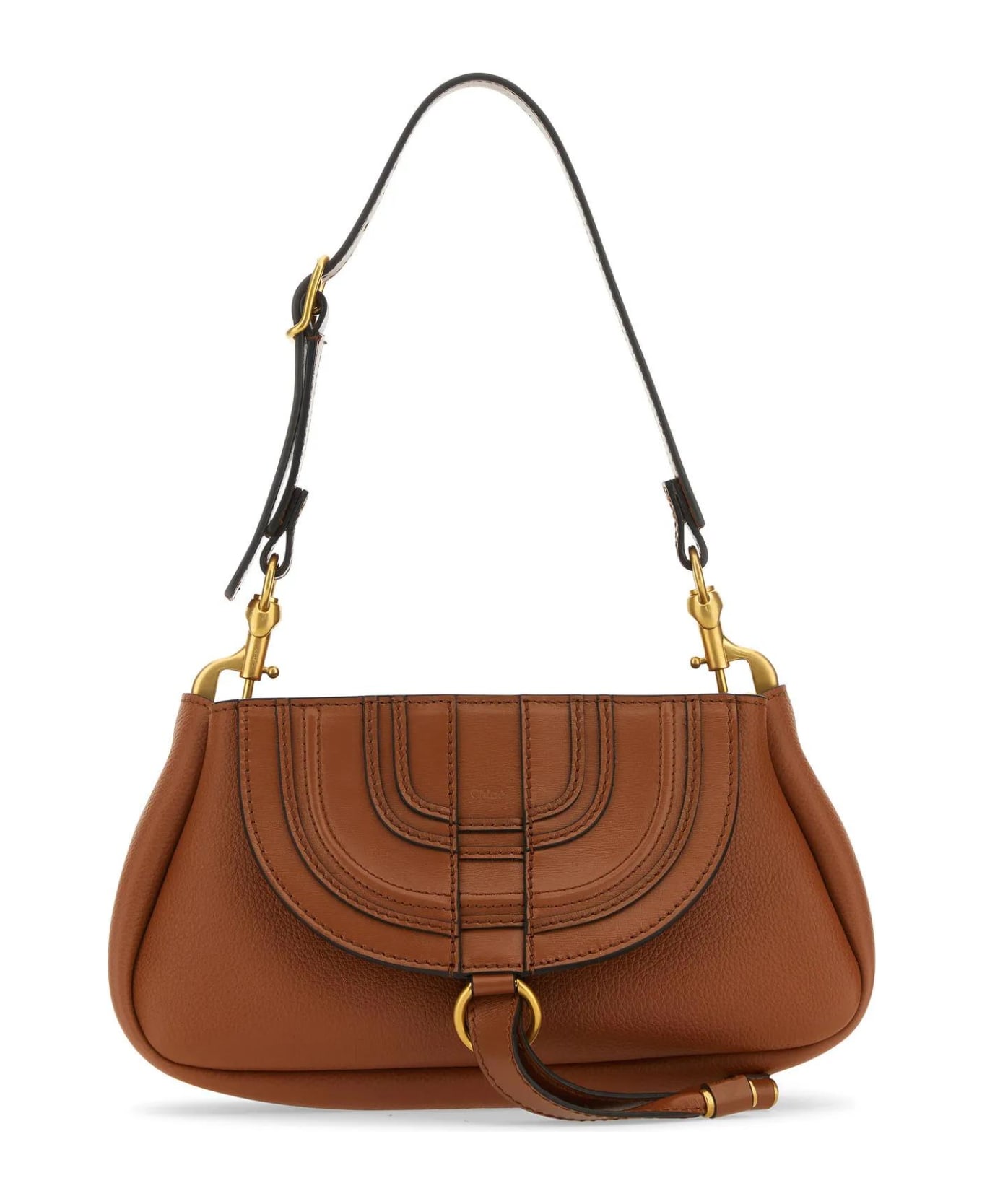 Chloé Marcie Leather Small Bag - Brown