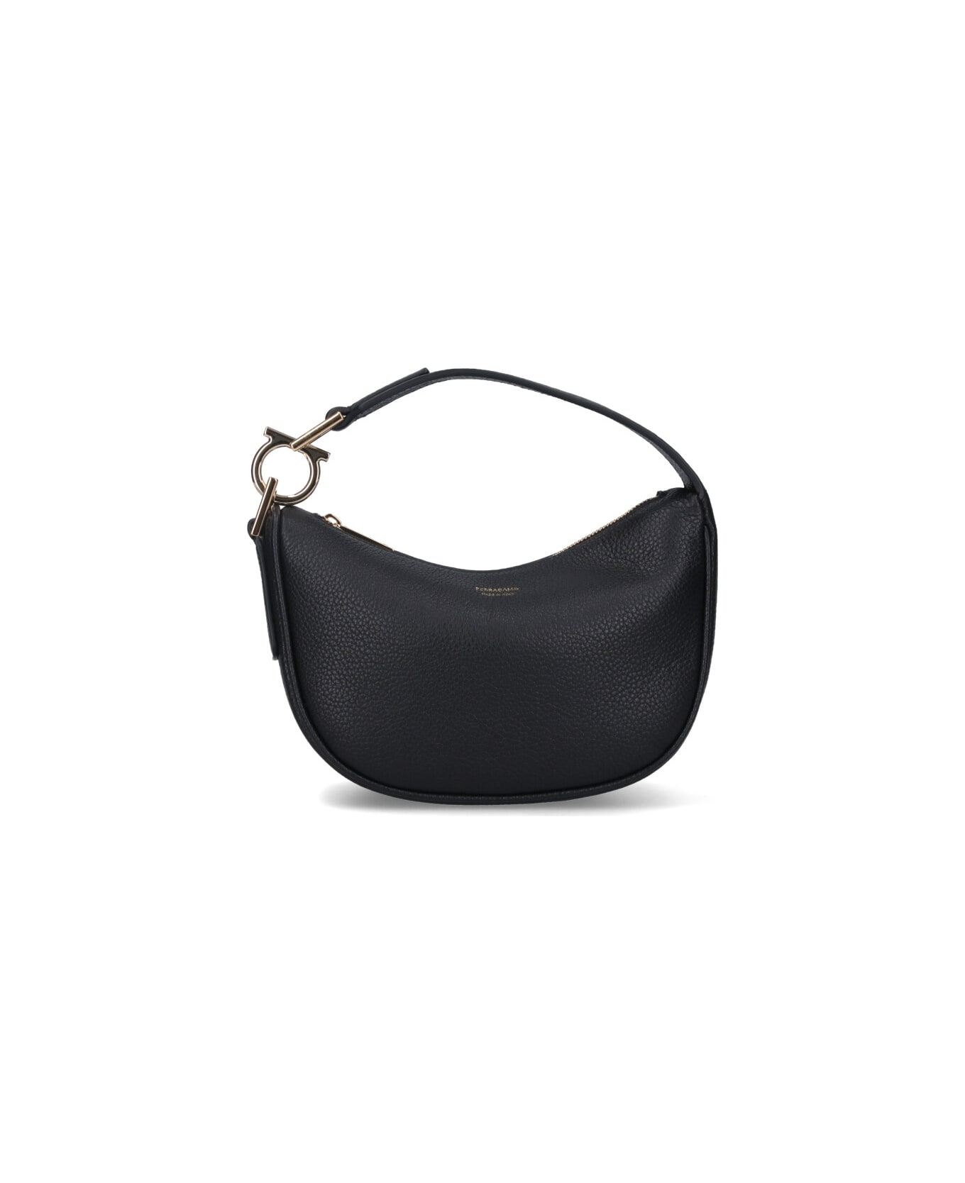 Ferragamo 
north-south
 Mini Hobo Bag - Black