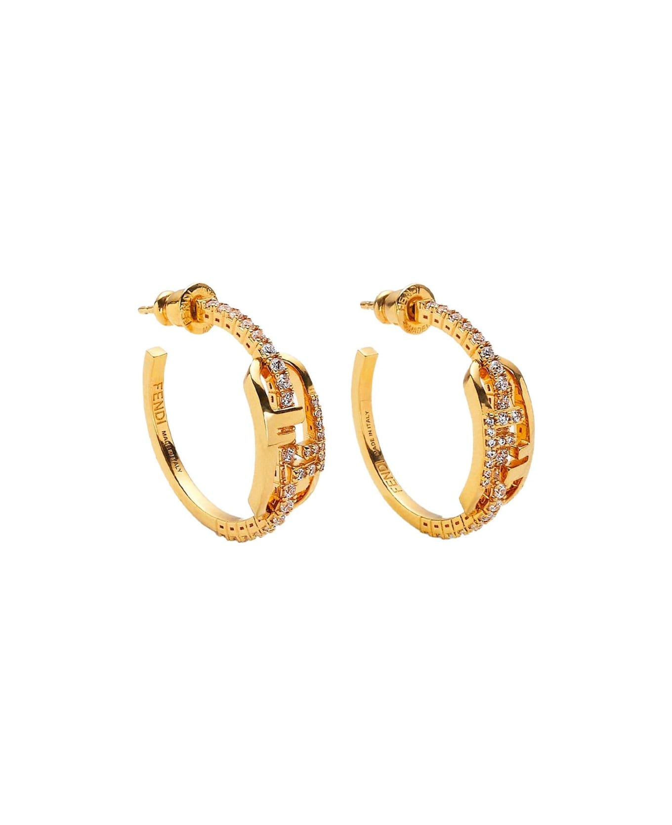 Fendi O
lock Earrings - Golden