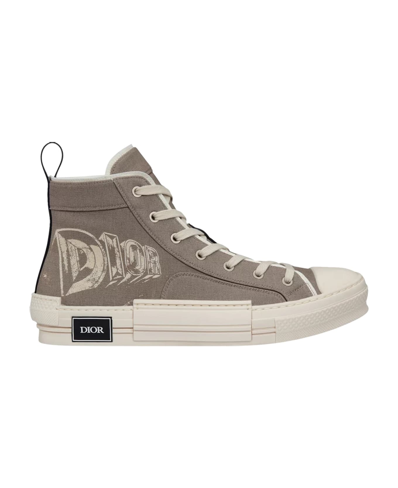 Dior Canvas Logo Sneakers - Brown