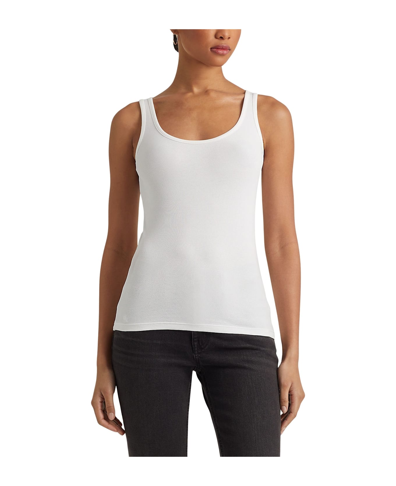 Ralph Lauren Kelly Sleeveless Knit - White