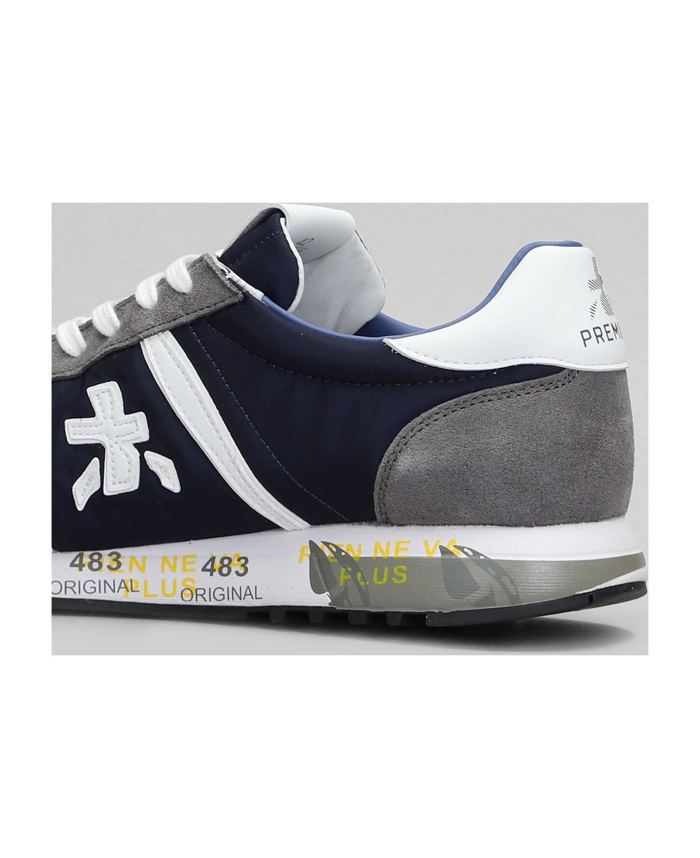 Premiata Lucy Sneakers In Grey Suede And Fabric - grey