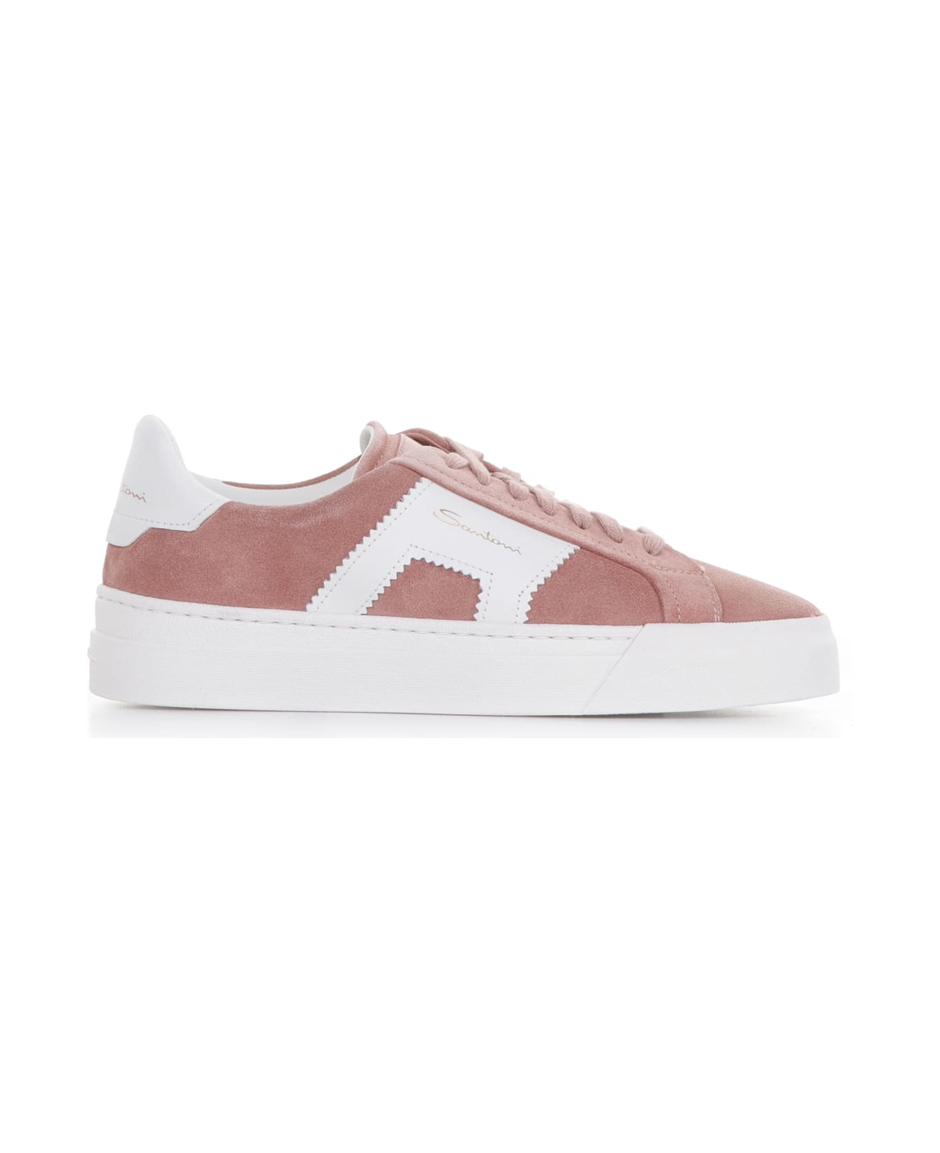 Santoni Sneaker In Pink Suede And Leather | italist, ALWAYS LIKE A SALE