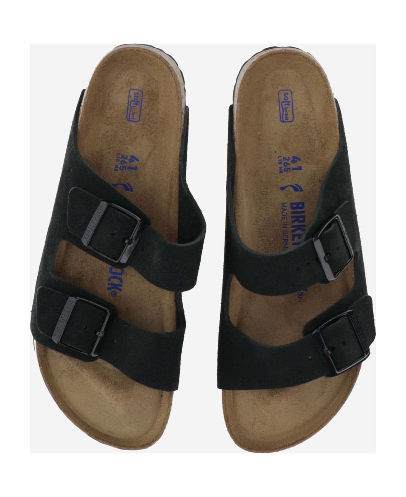 Birkenstock Arizona Suede Sandals - Black