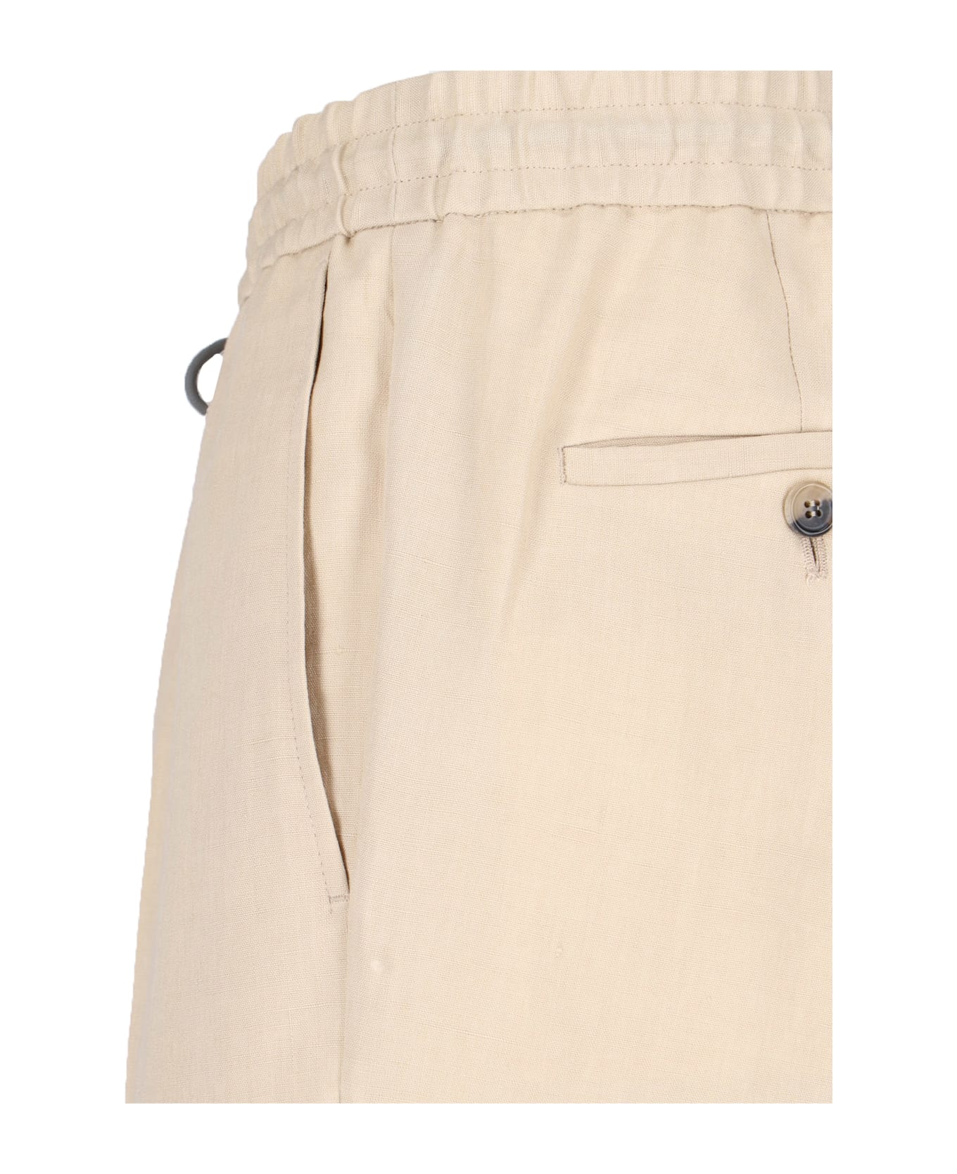 Paul Smith Linen Sports Pants - Beige