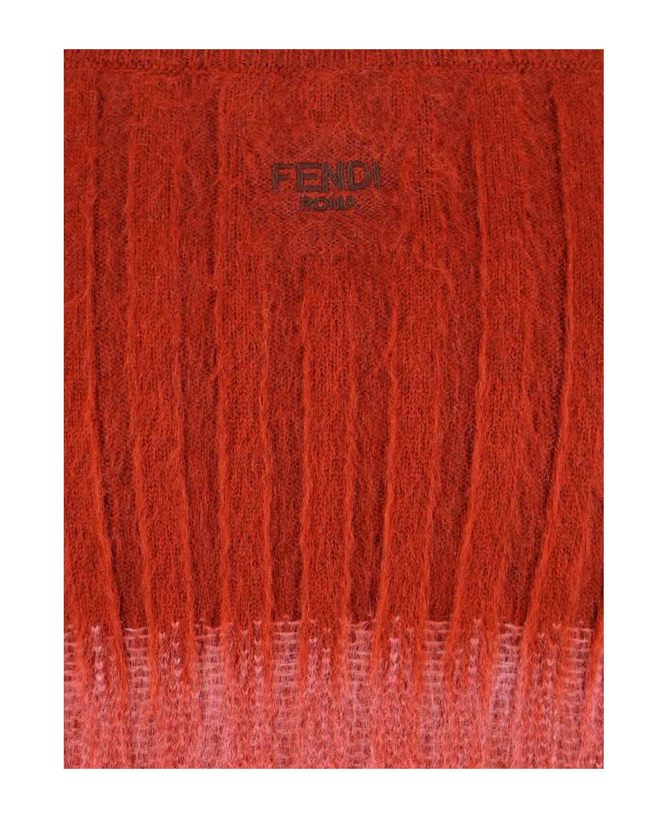 Fendi Mohair Blend Skirt - Tin Rust Blush