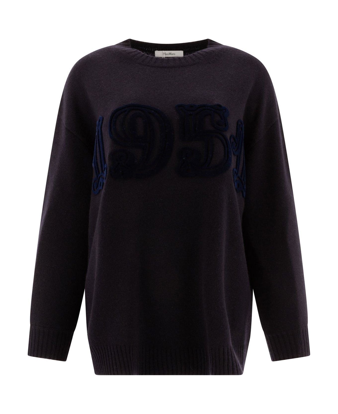 Max Mara Fido Crewneck Straight Hem Jumper - ULTRAMARINE