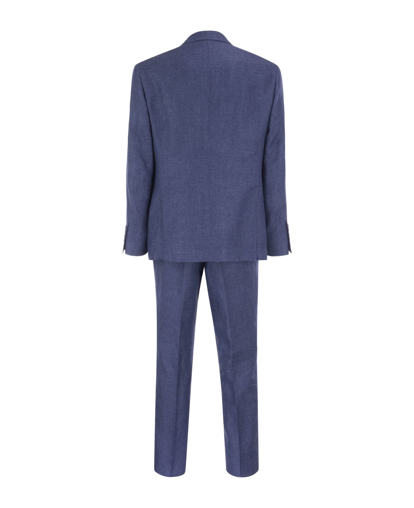 Brunello Cucinelli Linen Blend Suit - Blue