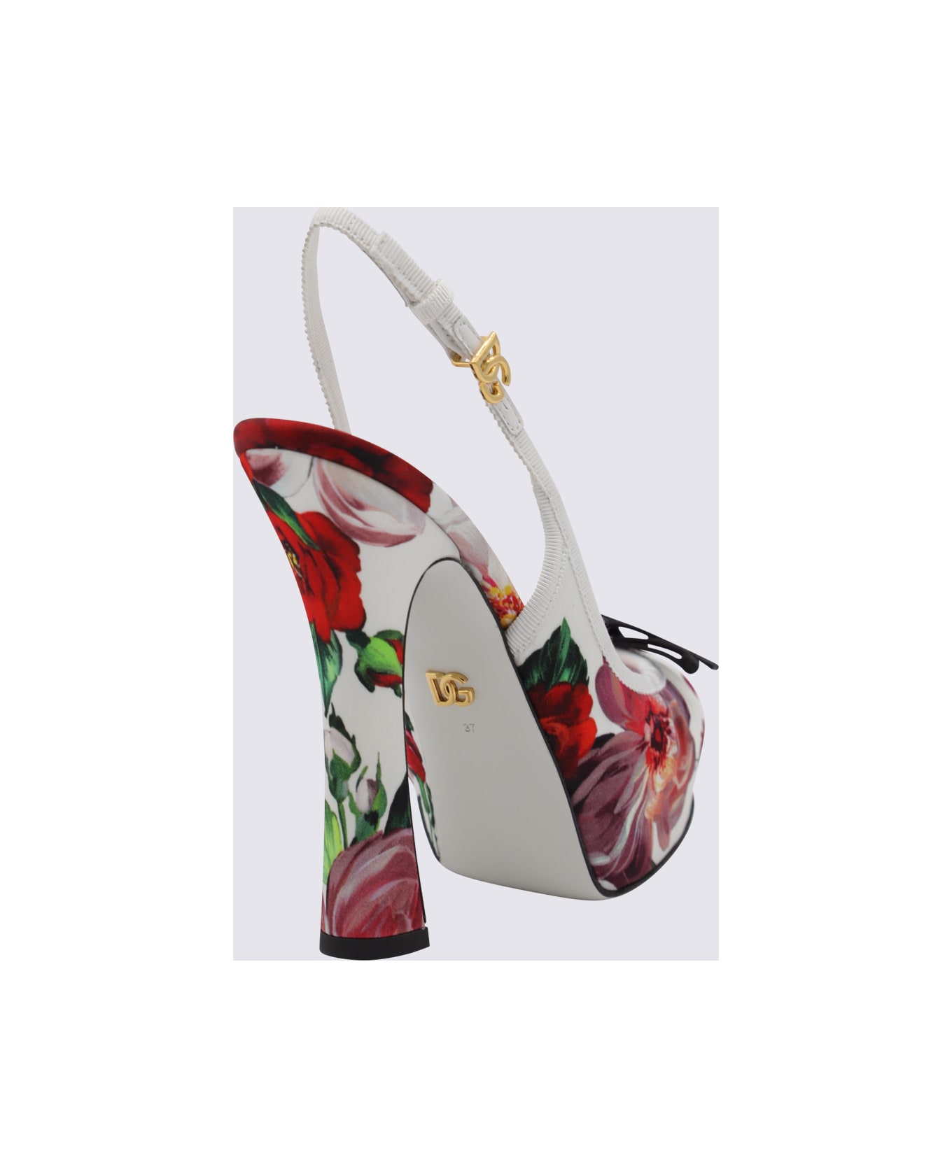 Dolce 
Gabbana White And Multicolor Pumps - BIANCO/FIORI