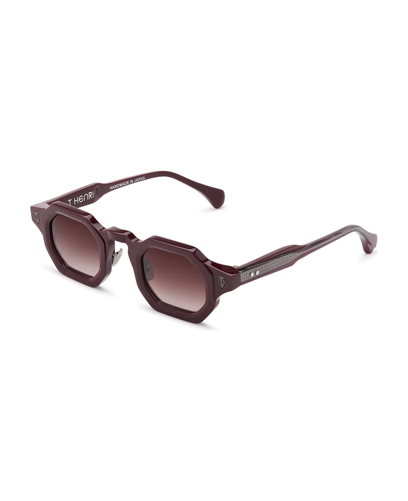 T Henri Birdcage - Oxblood Sunglasses - burgundy