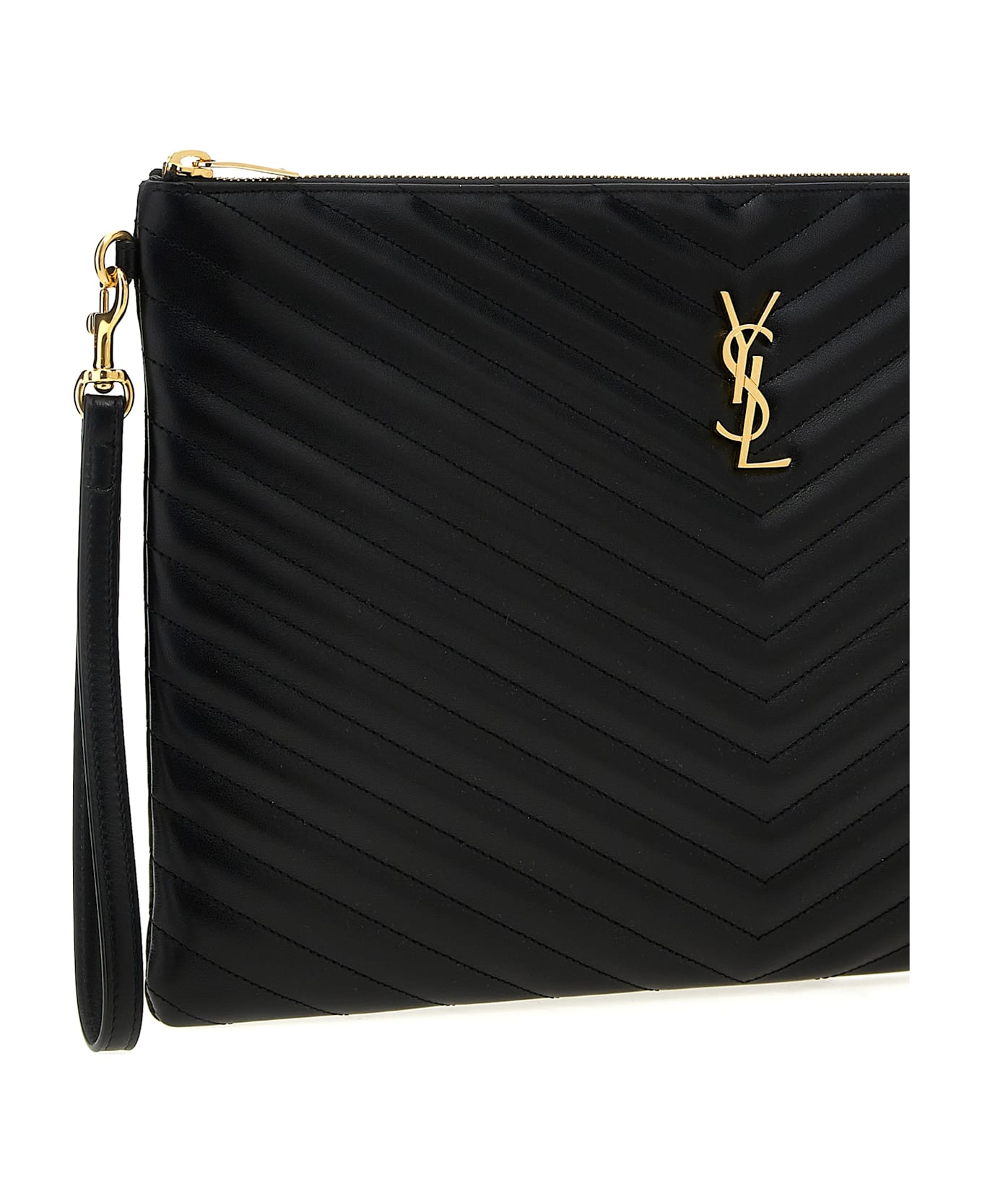 Saint Laurent 
cassandre
 Clutch - BLACK