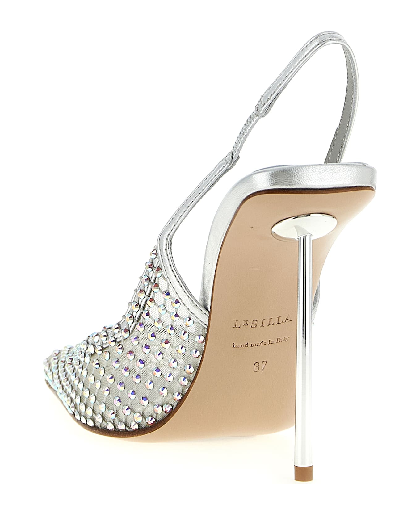 Le Silla 'gilda' Slingback - Silver