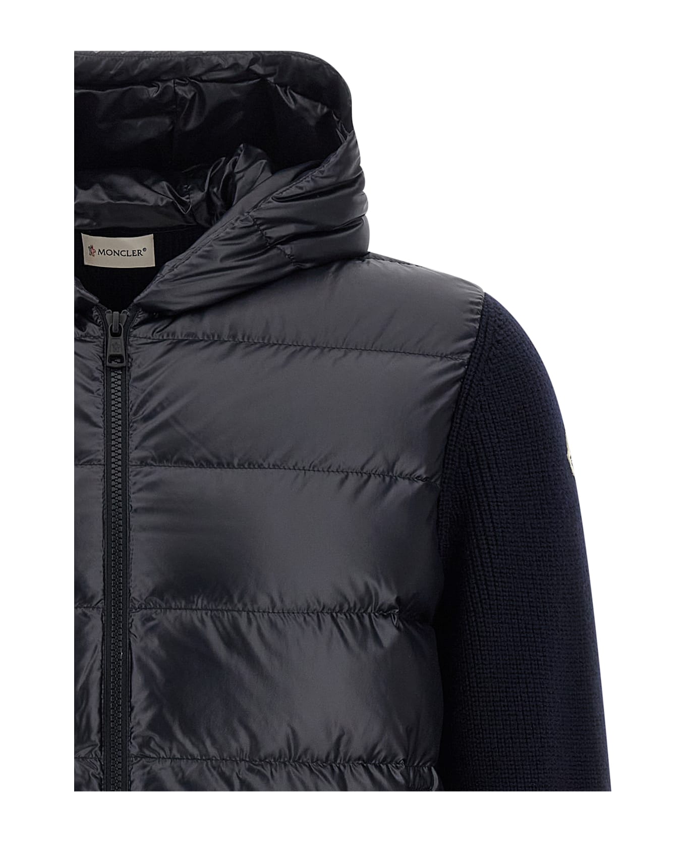 Moncler Padded Cardigan - Blue