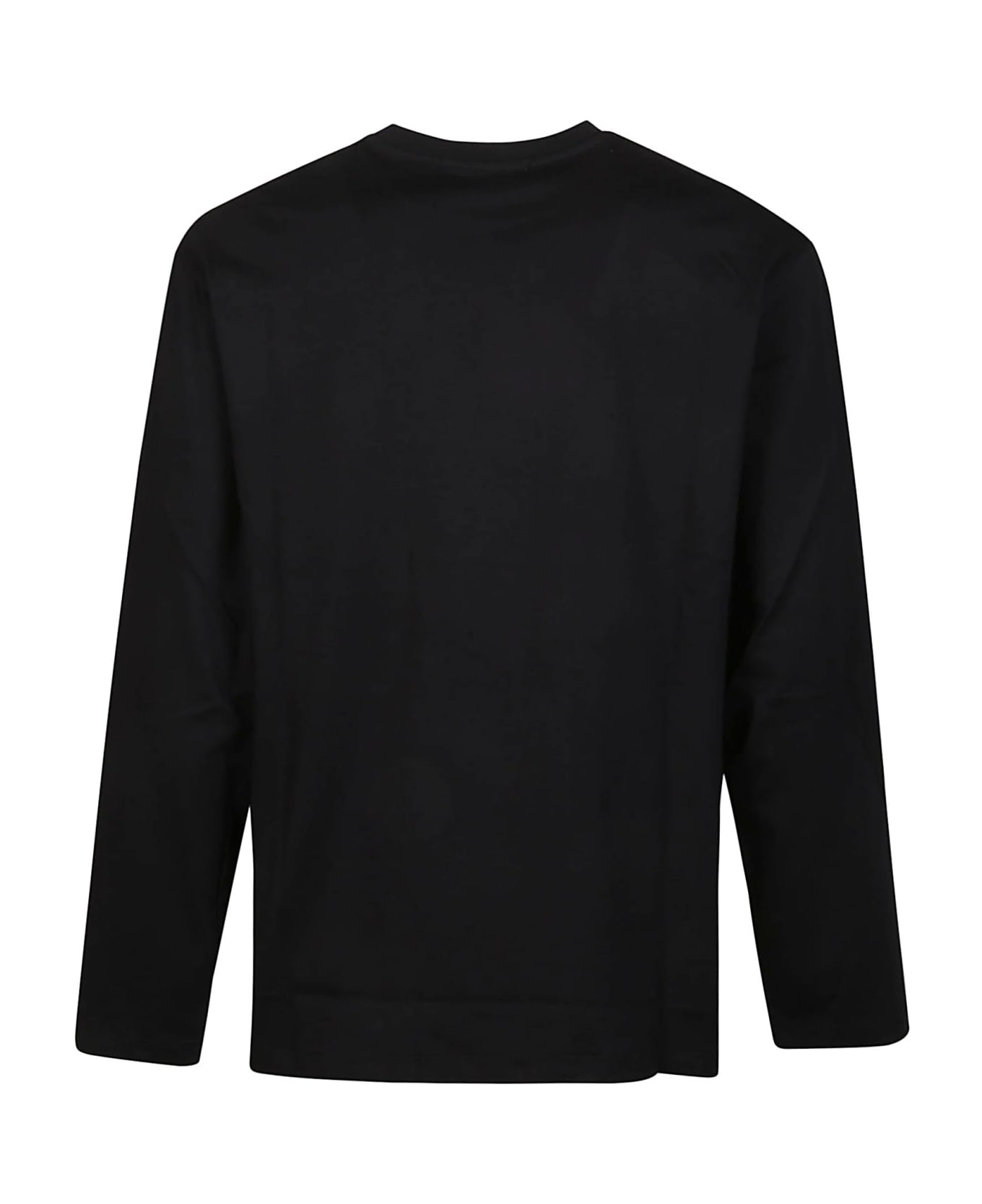 MSGM Logo Print Long Sleeve T-shirt - Black