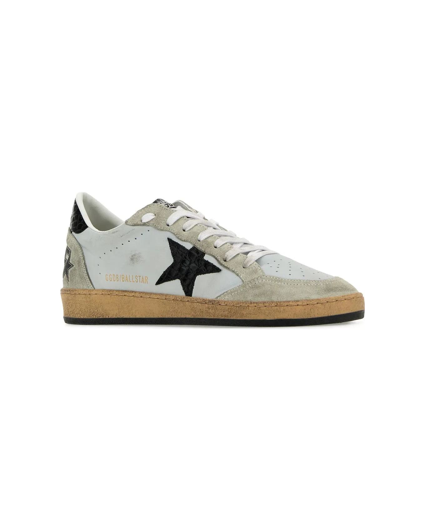 Golden Goose Multicolor Leather Ball Star Sneakers - GRAYICEBLACK