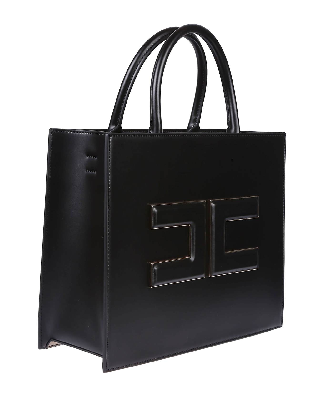 Elisabetta Franchi Medium Shopping Bag - Nero