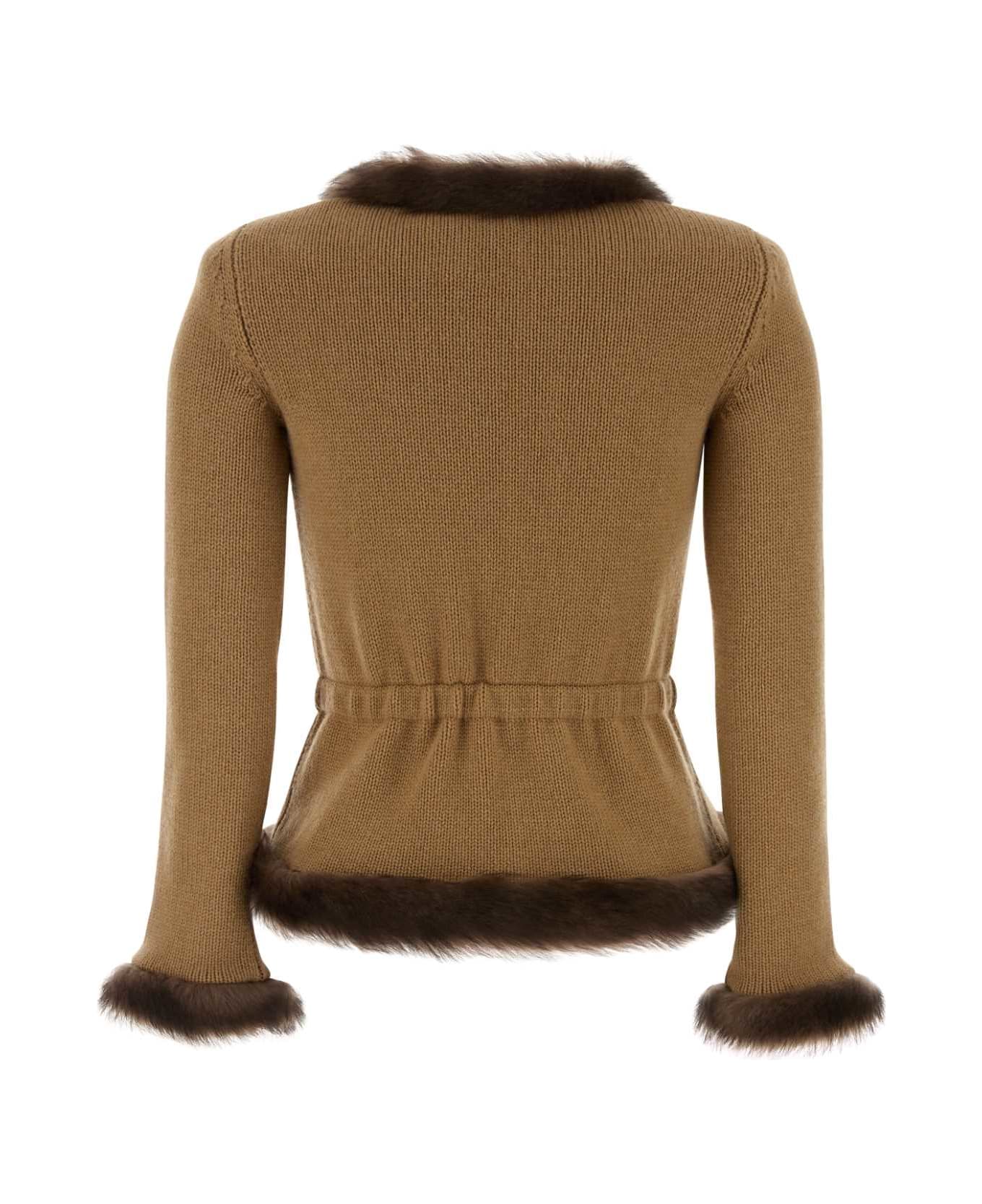 Valentino Garavani Camel Cashmere Blazer - CAMMELLO