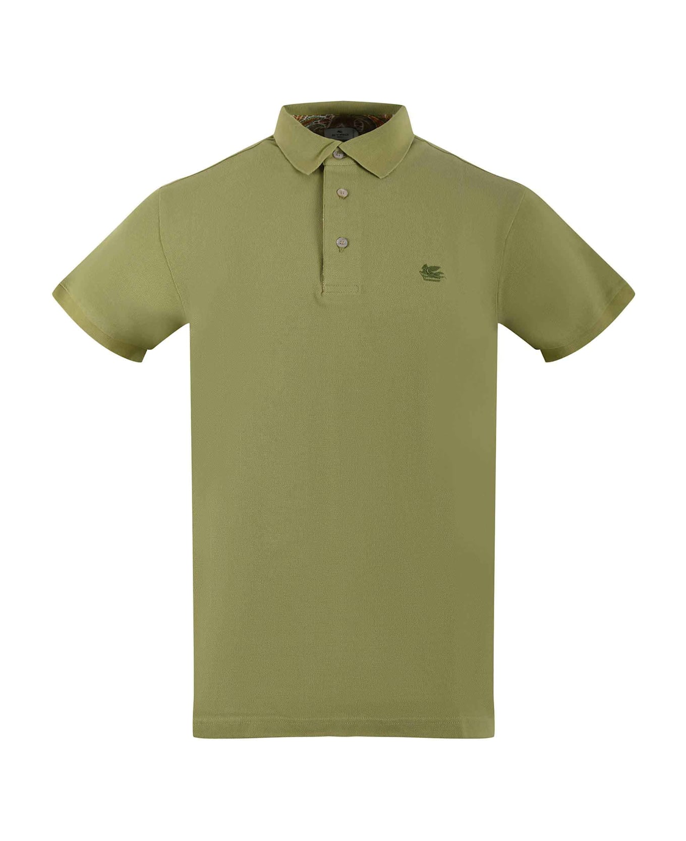 Etro Logo Polo Shirt - Verde oliva