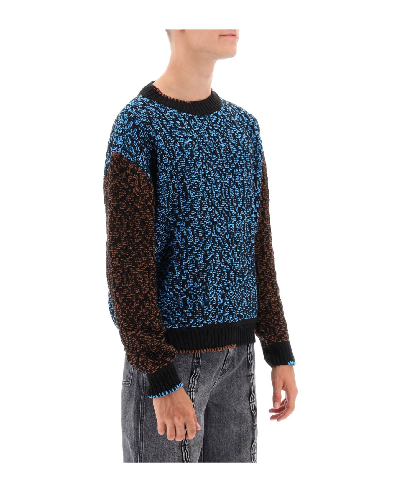Andersson Bell Multicolored Net Cotton Blend Sweater - MULTI